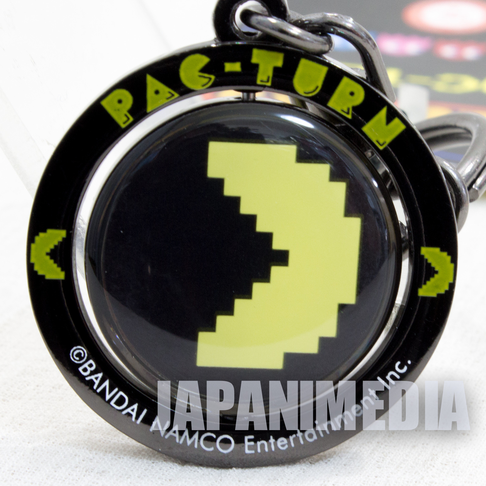 Pac-man Metal Mascot Keychain Namco Character JAPAN