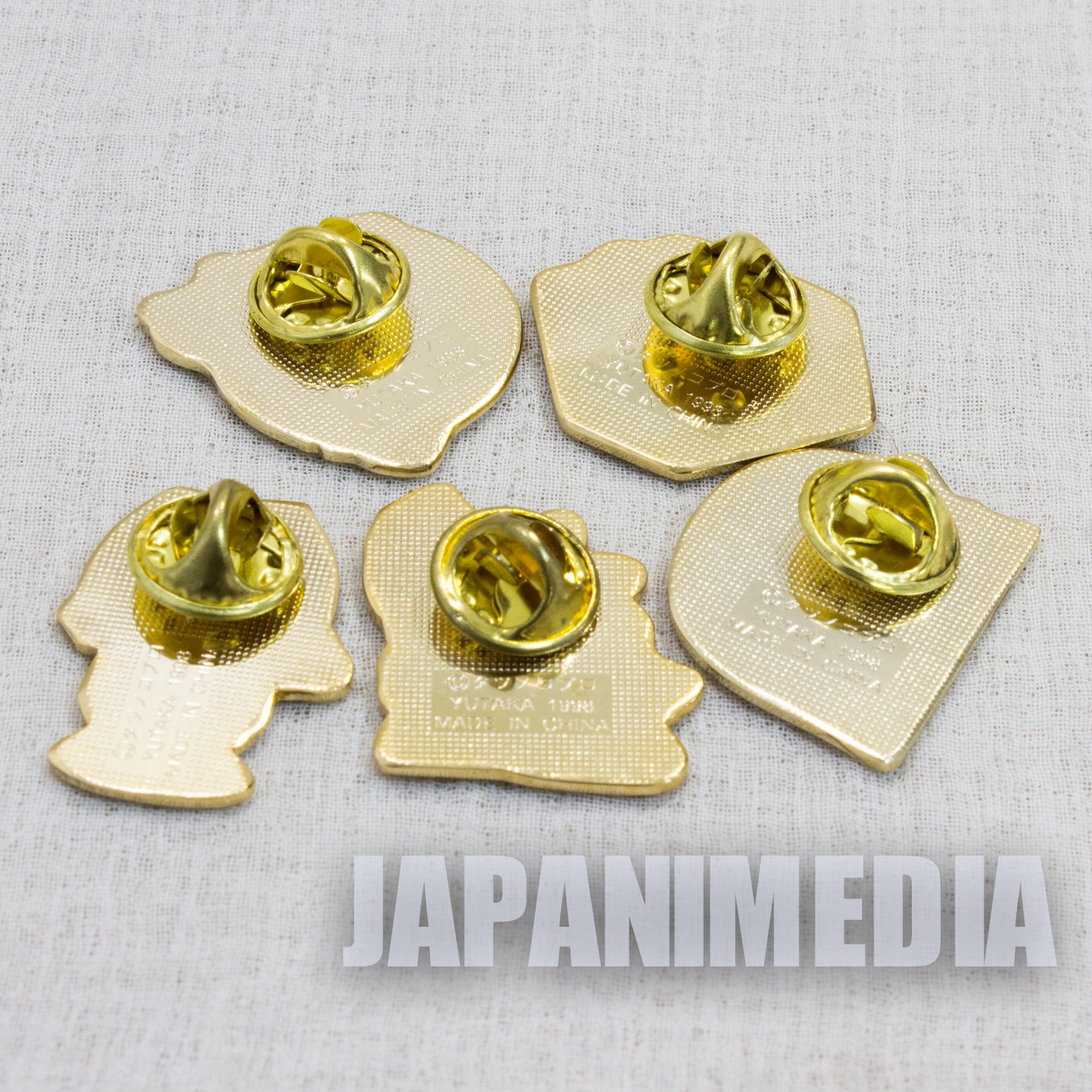 Time Bokan Yatterman Metal Pins 5pc Set Tatsunoko Production JAPAN ANIME