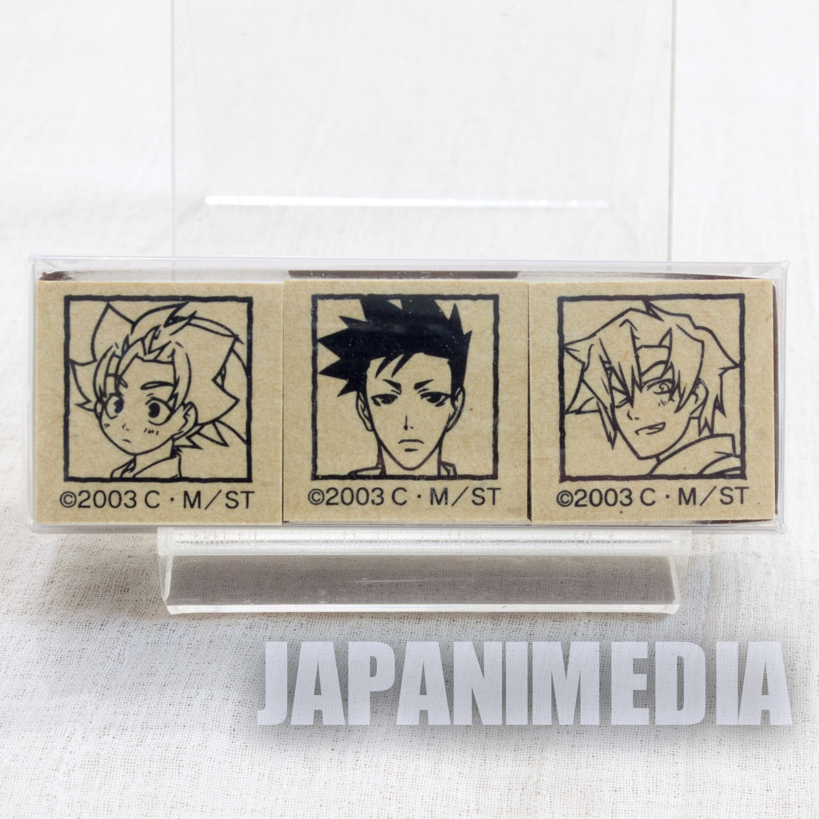 Peacemaker Kurogane Stamp 3pc set [Tetsunosuke Ichimura / Susumu Yamazaki / Suzu Kitamura ] JAPAN