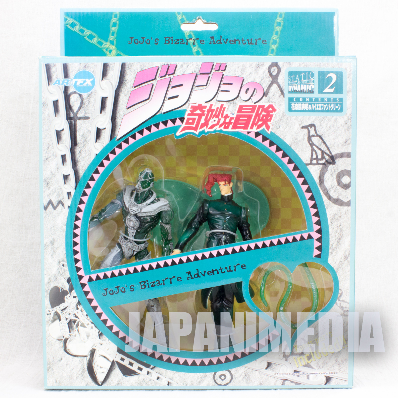 Jojo's Bizarre Adventure Noriaki Kakyoin & Hierophant Green Figure ARTFX JAPAN