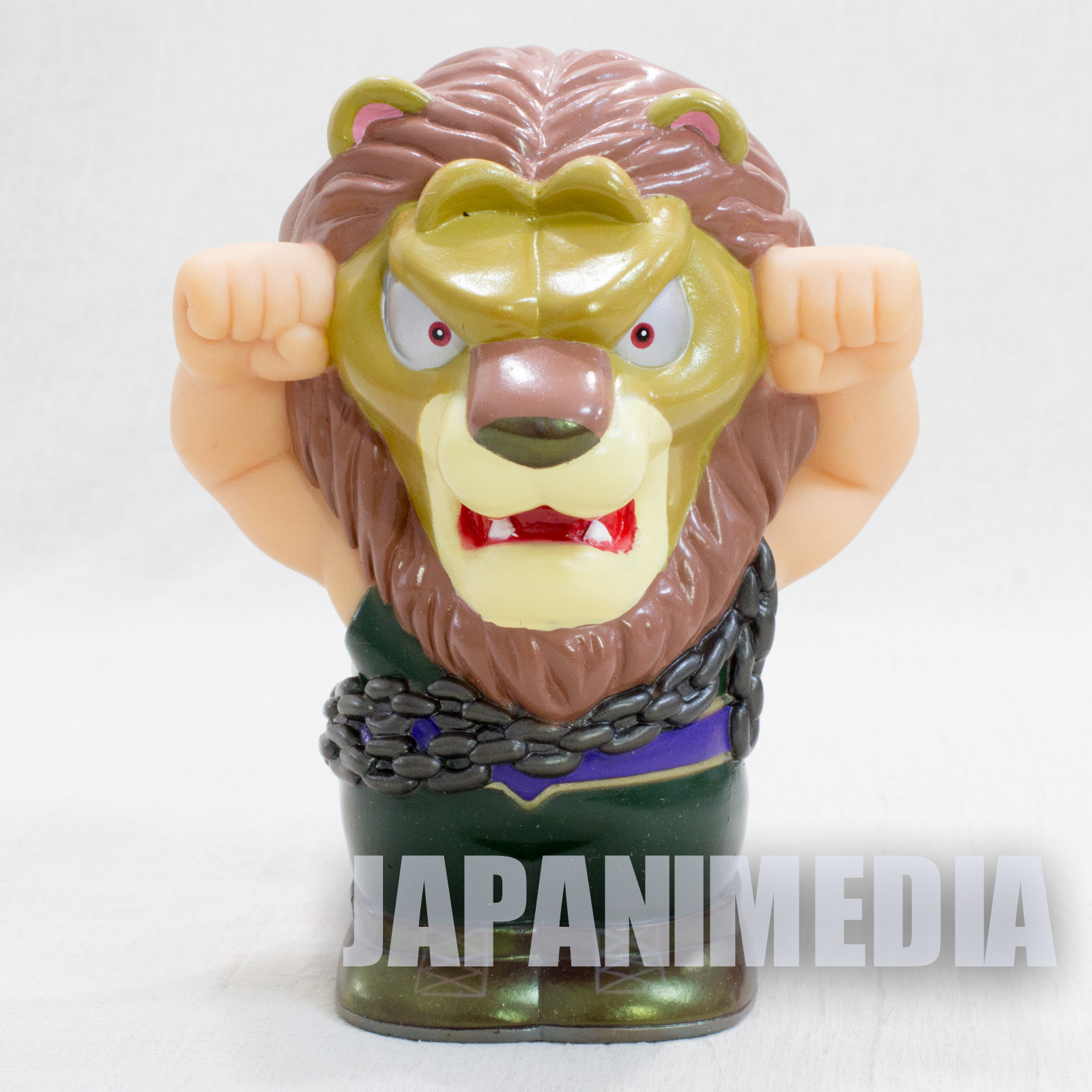 Tiger Mask Lion Man Soft Vinyl Figure Coin Bank JAPAN ANIME MANGA Pro Wrestling