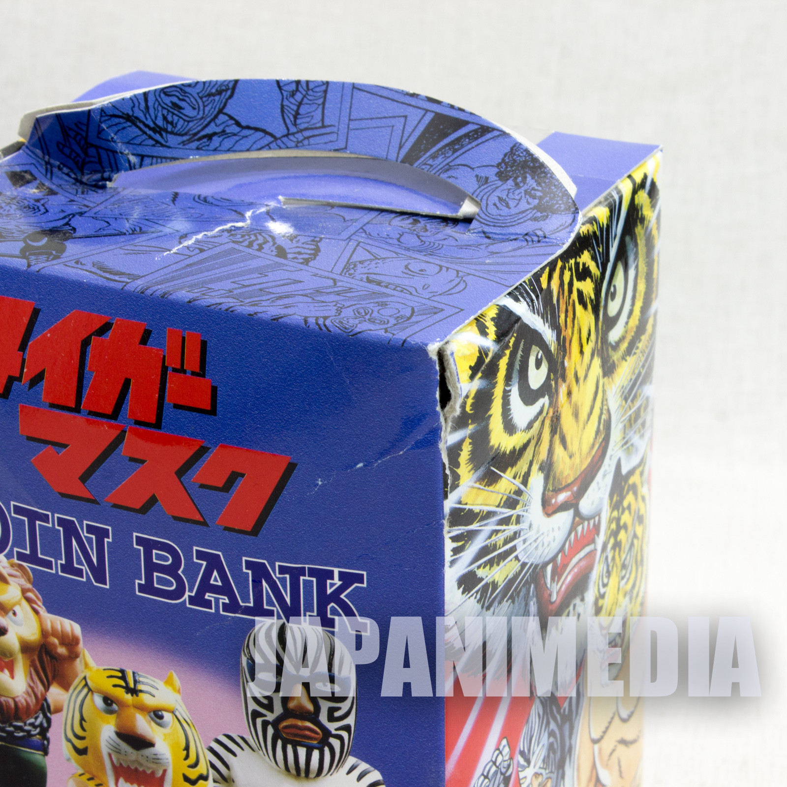 Tiger Mask Zebraman Soft Vinyl Figure Coin Bank JAPAN ANIME MANGA Pro Wrestling