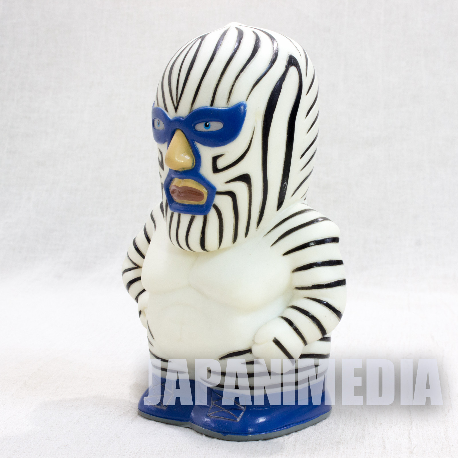 Tiger Mask Zebraman Soft Vinyl Figure Coin Bank JAPAN ANIME MANGA Pro Wrestling