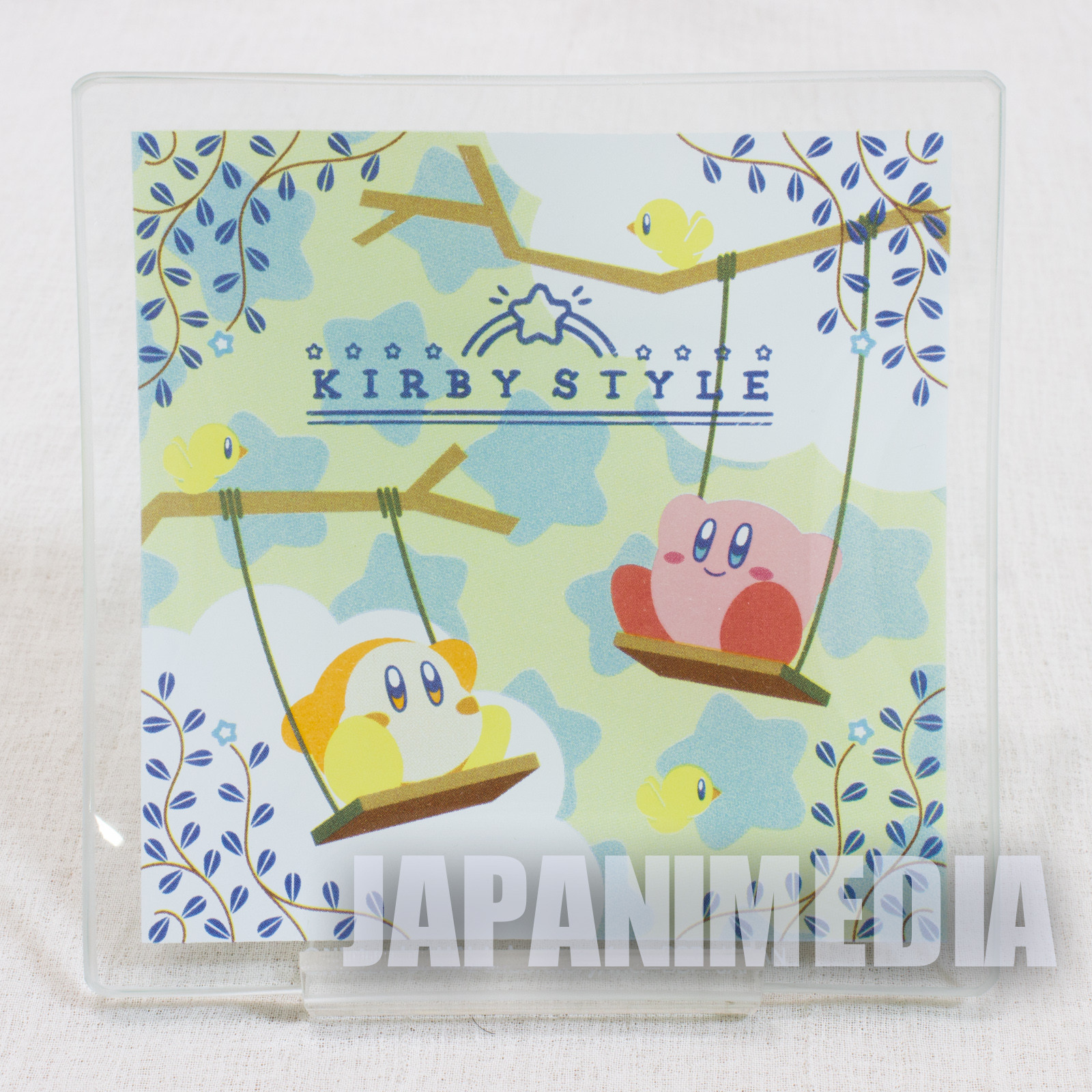 Kirby Super Star Style Glass Plate #3 BANDAI JAPAN GAME NINTNEDO