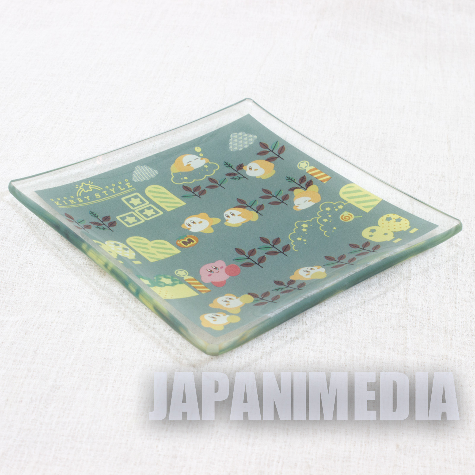 Kirby Super Star Style Glass Plate #4 BANDAI JAPAN GAME NINTNEDO