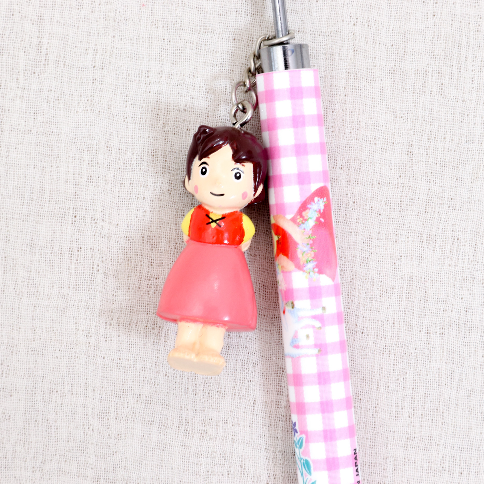 [JUNK ITEM] Heidi Girl of the Alps Heidi & Yuki chan Mechanical pencil & Point pen 2pc set JAPAN ANIME