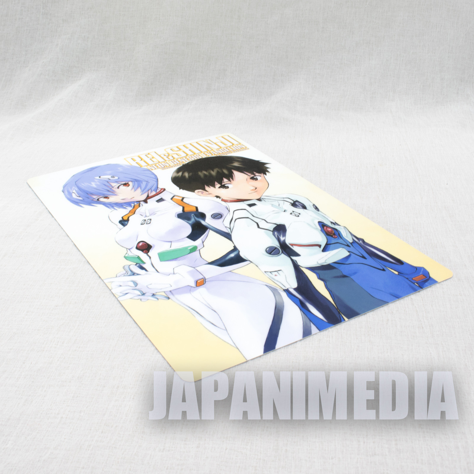 Evangelion Rei Ayanami & Shinji Ikari Plastic Pencil Board Pad Shitajiki JAPAN