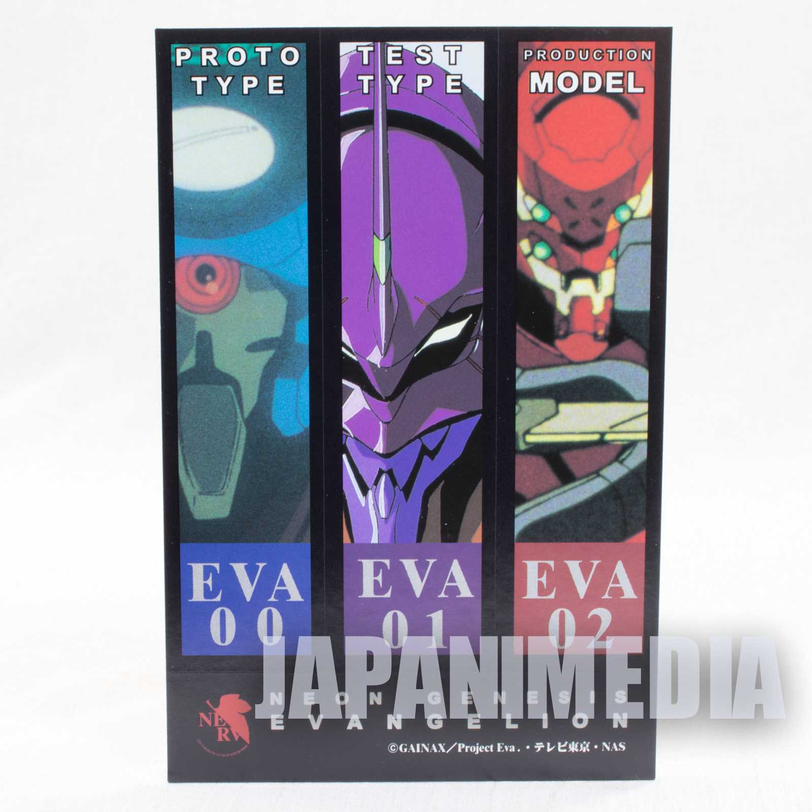 Retro Evangelion Two-layer type Post Card 5pc Set SEGA JAPAN ANIME Japanimedia Store