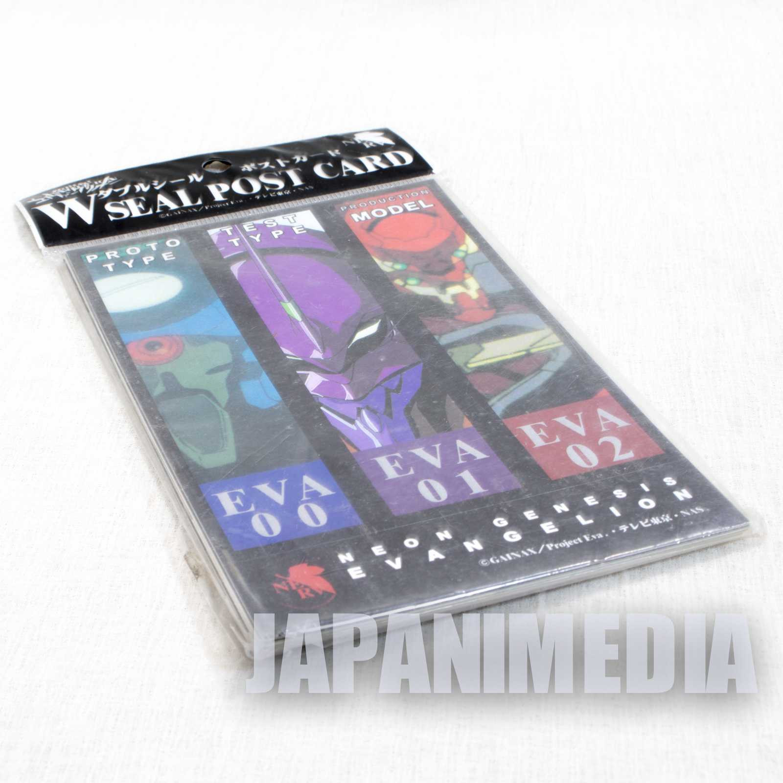 Retro Evangelion Two-layer type Post Card 5pc Set SEGA JAPAN ANIME Japanimedia Store