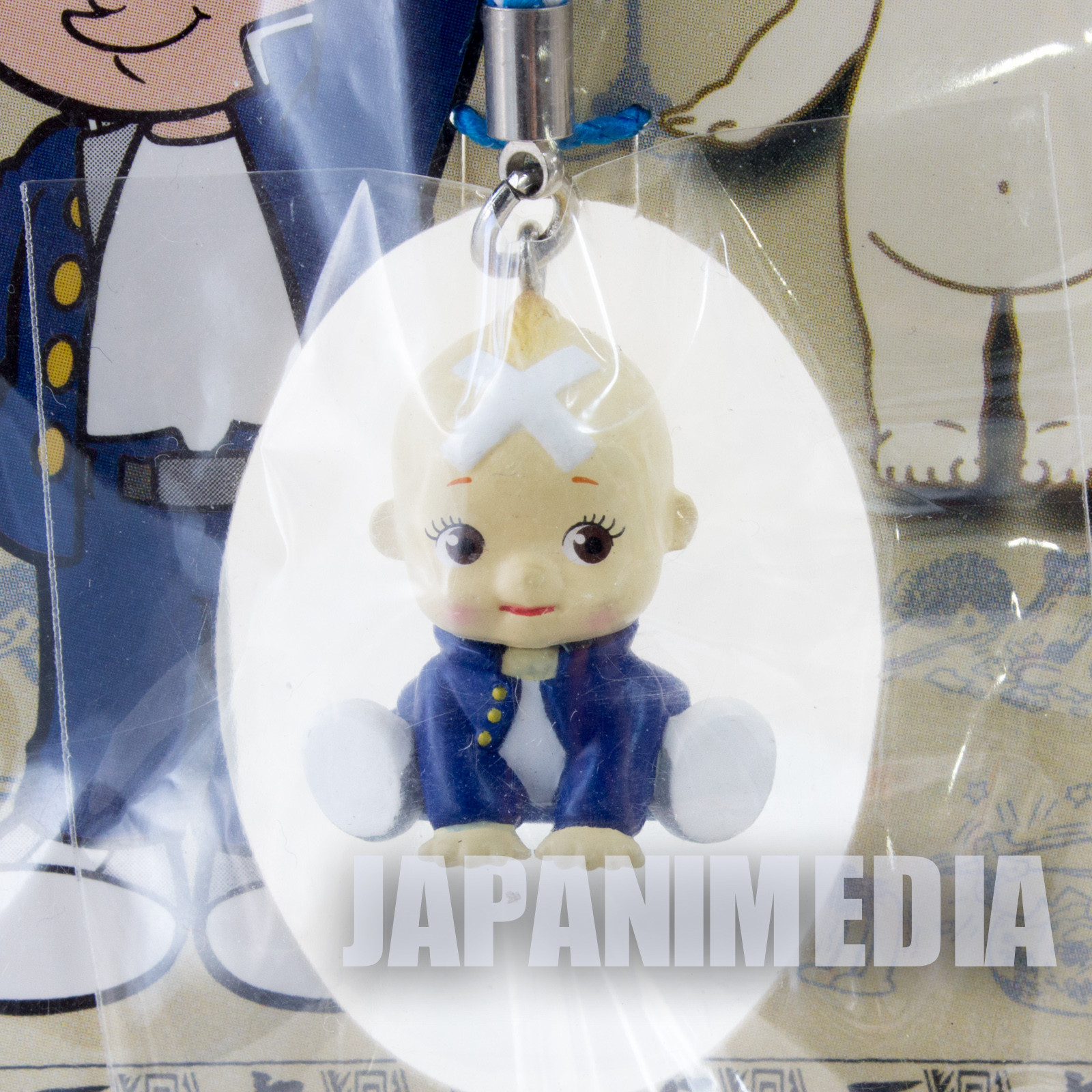 The Three-Eyed One Hosuke Sharaku Rose O'neill Kewpie Kewsion Figure Strap JAPAN ANIME