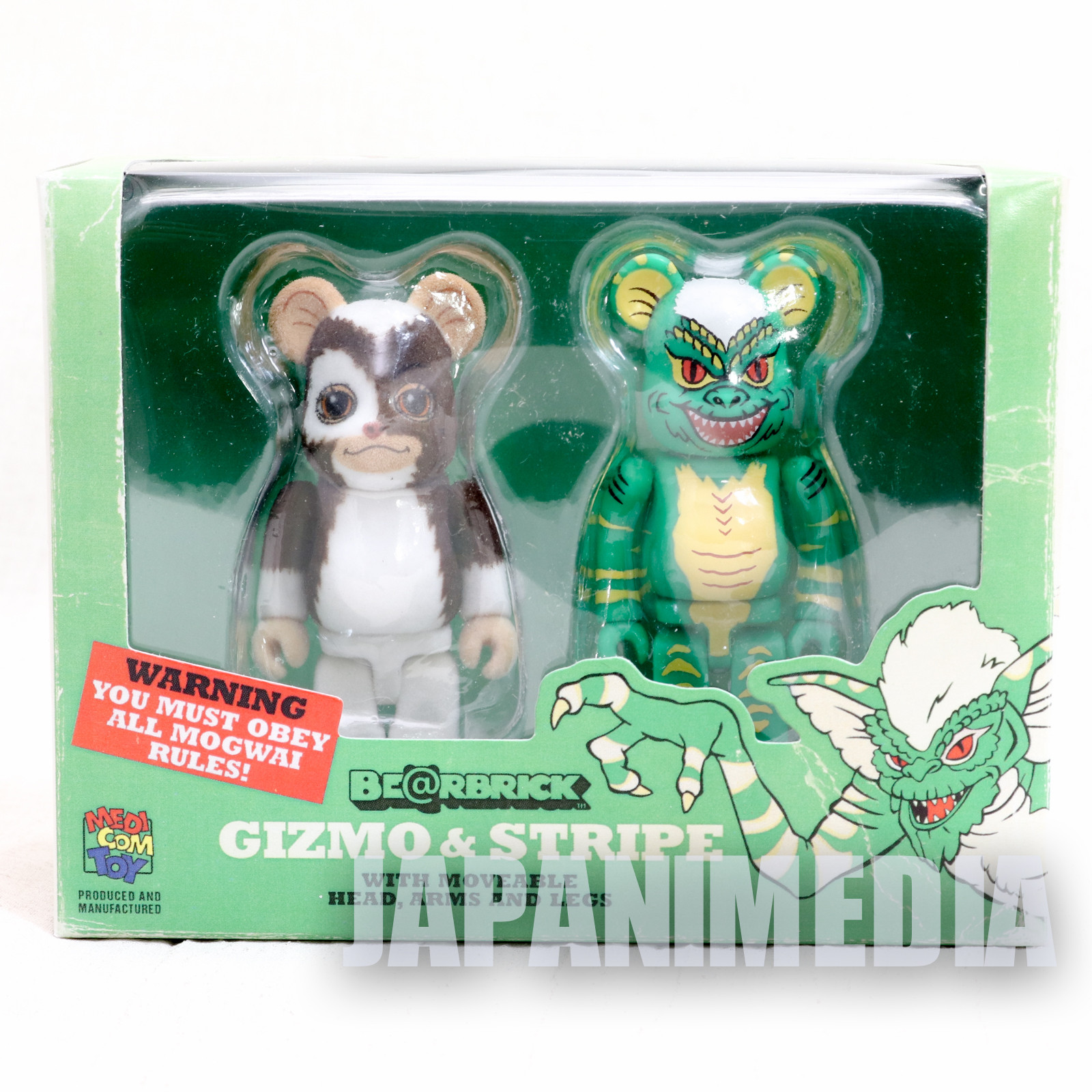 Gremlins Gizmo & Stripe Be@rbrick Figure 2pc set Medicom Toy JAPAN