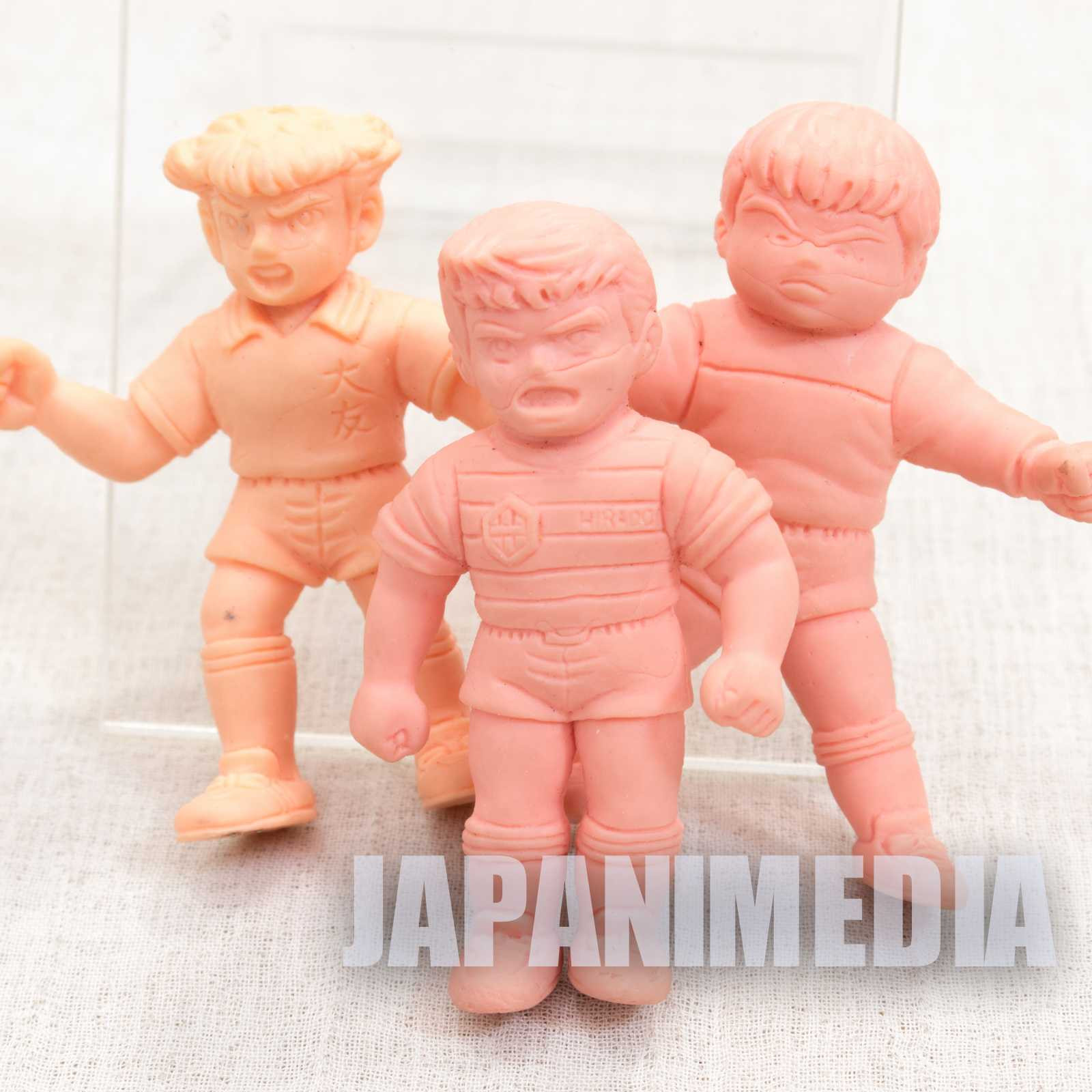 Retro Captain Tsubasa Mini Rubber Figure 7pc Set Toho Team etc JAPAN Japanimedia Store