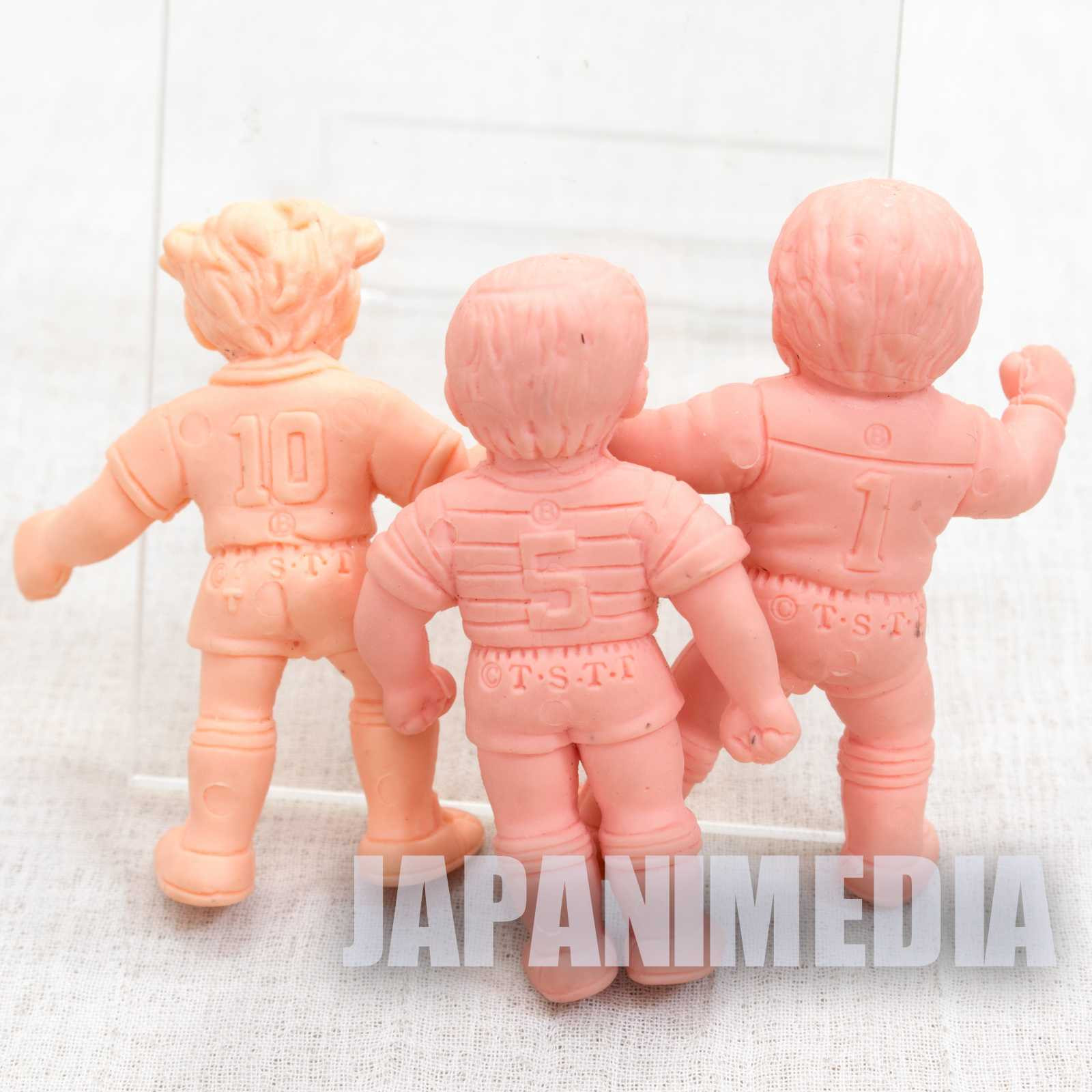 Retro Captain Tsubasa Mini Rubber Figure 7pc Set Toho Team etc JAPAN Japanimedia Store