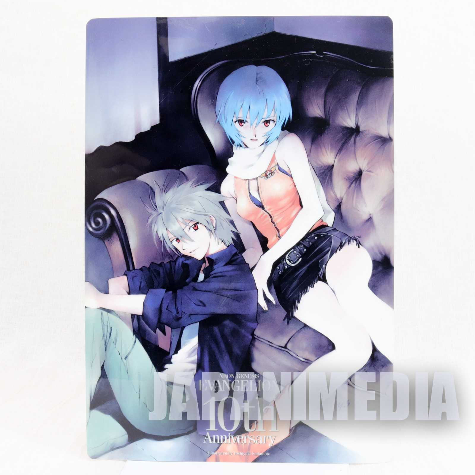 Evangelion Rei Ayanami & Kaworu Nagisa Plastic Pencil Board Pad Shitajiki JAPAN Japanimedia Store FRONT Evangelion Rei Ayanami & Kaworu Nagisa Plastic Pencil Board Pad Shitajiki JAPAN Japanimedia Store FRONT