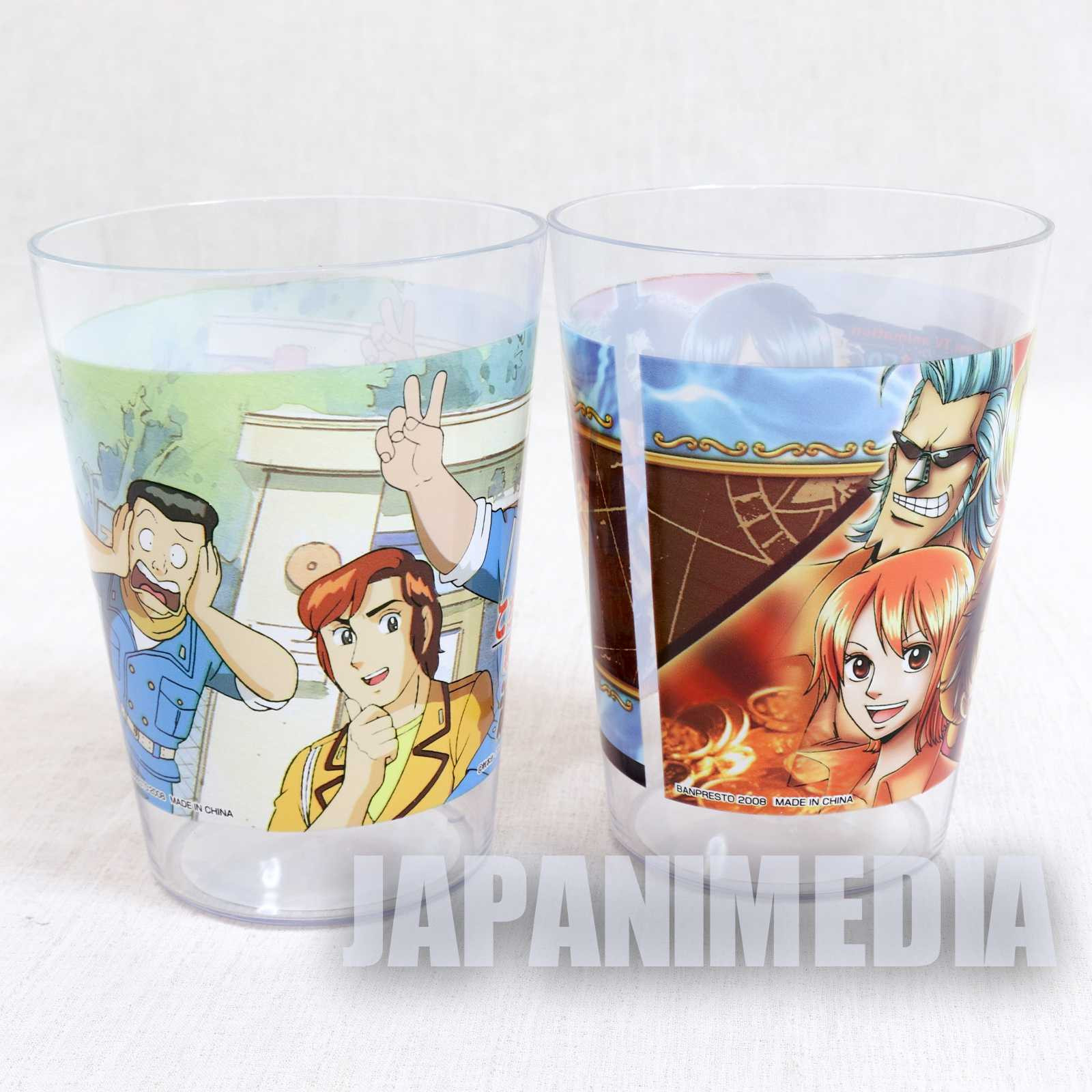 Shonen Jump 40th Anniversary Plastic Cup 4pc Set One Piece BLEACH Eyeshield 21 Japanimedia Store