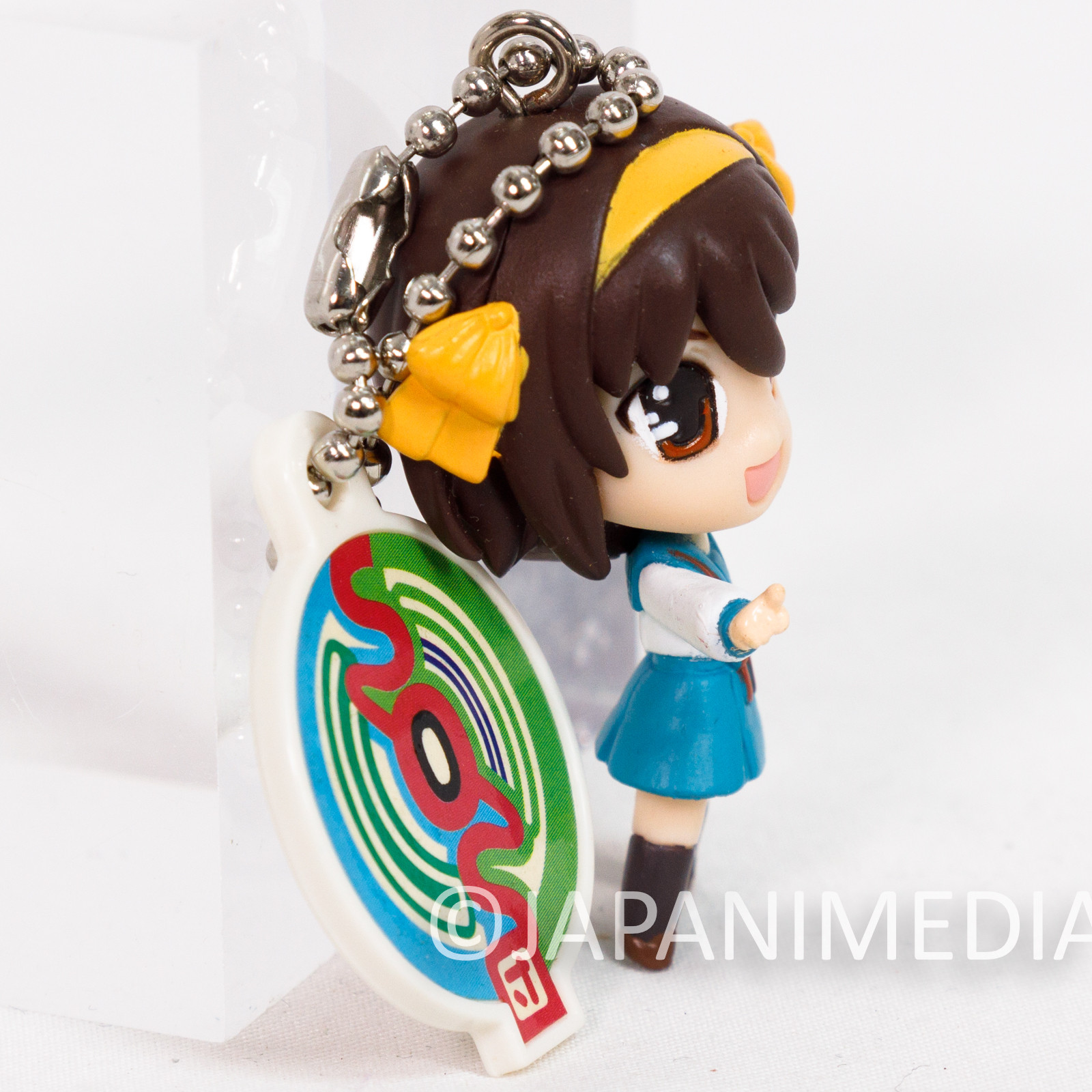 The Melancholy of Haruhi Suzumiya Haruhi Suzumiya School Uniform Swing Mascot Figure Ballchain Japanimedia Store 2