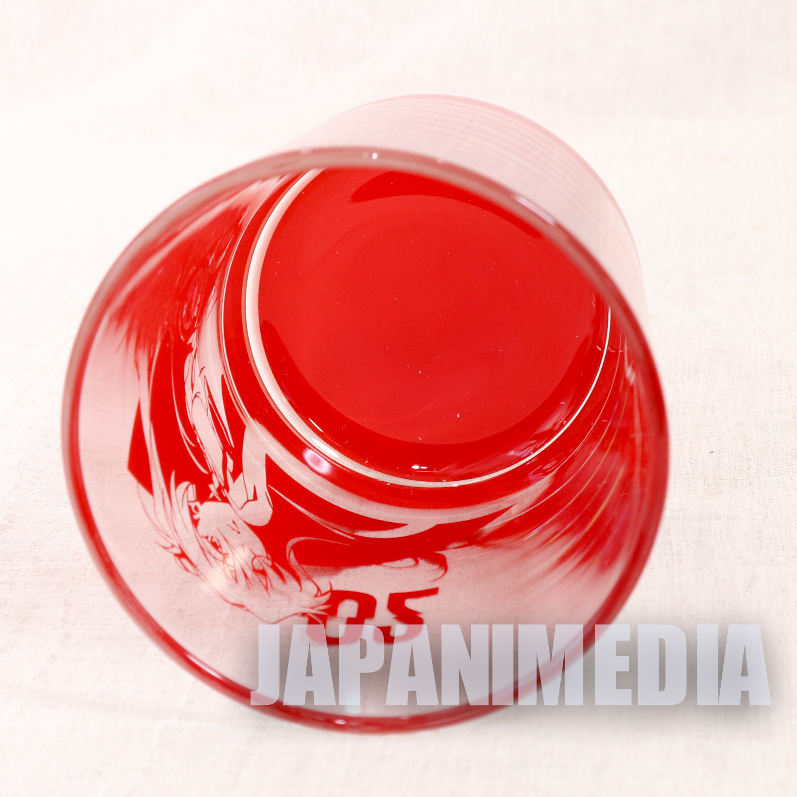 Evangelion Asuka Langely Plugsuit Rock Glass BANDAI JAPAN