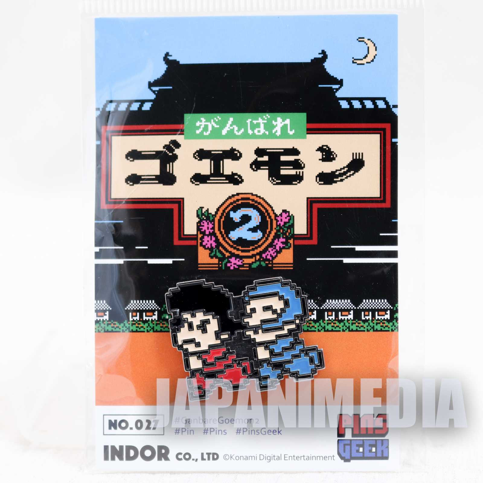 Ganbare Goemon 2 Metal Pins JAPAN GAME KONAMI Japanimedia Store