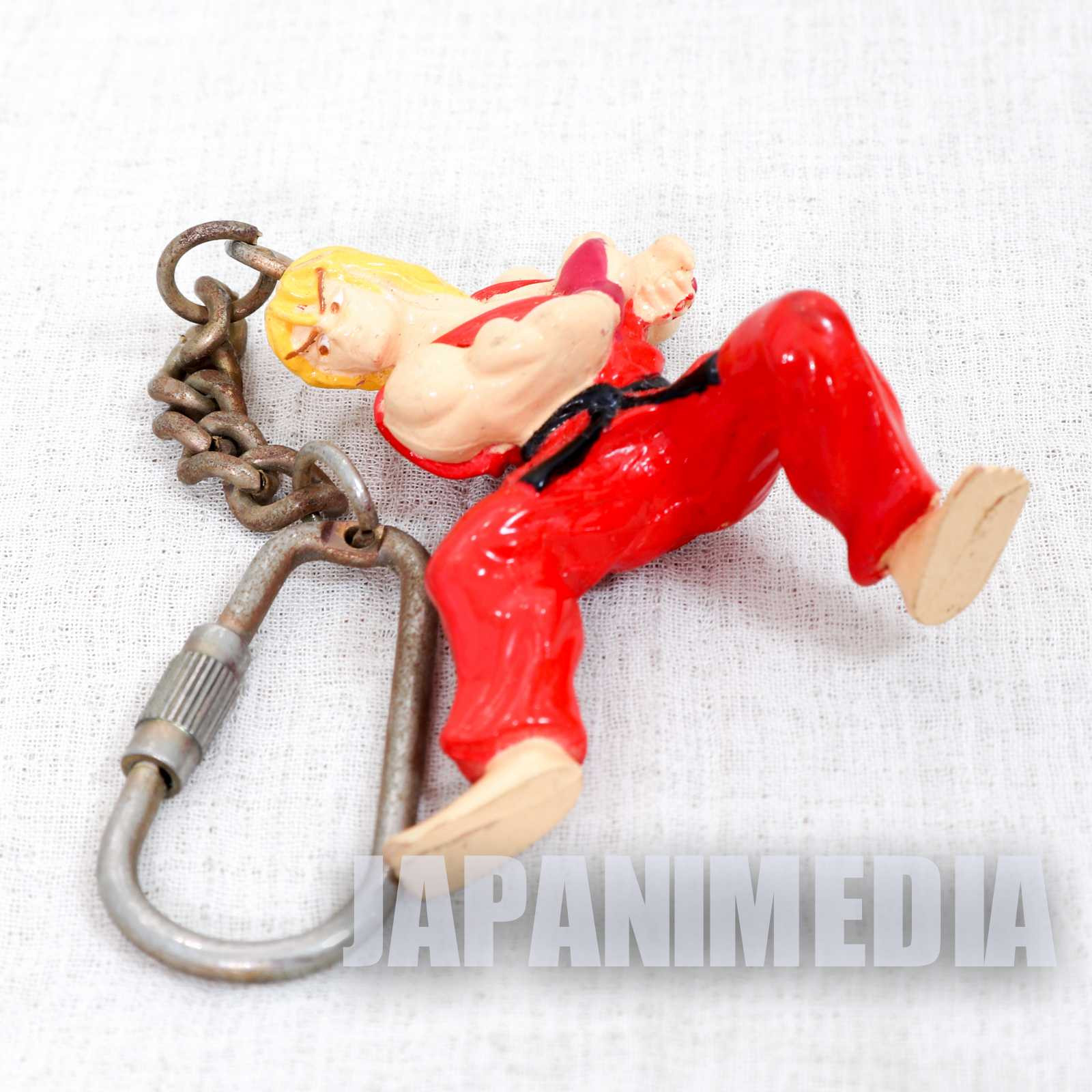 Retro RARE Street Fighter 2 Ken Mini Figure Key Chain JAPAN GAME CAPCOM Japanimedia Store