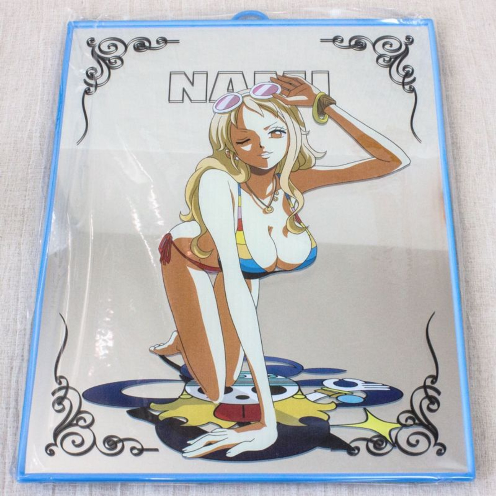 ONE PIECE Nami 11" Picture Mirror Bikini Swimsuits JAPAN ANIME MANGA JUMP