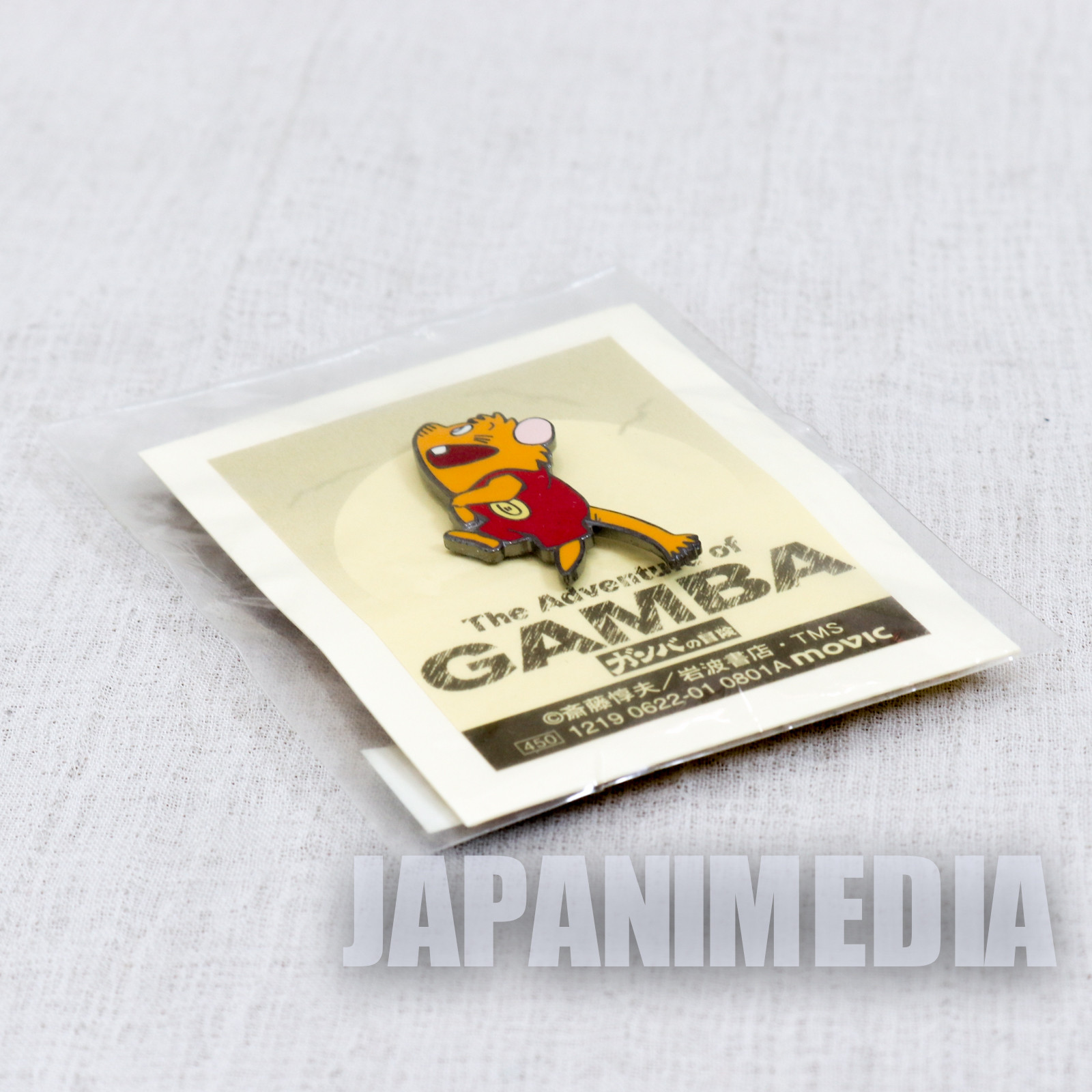 RARE! Gamba no Boken Gamba Metal Pins JAPAN ANIME MANGA