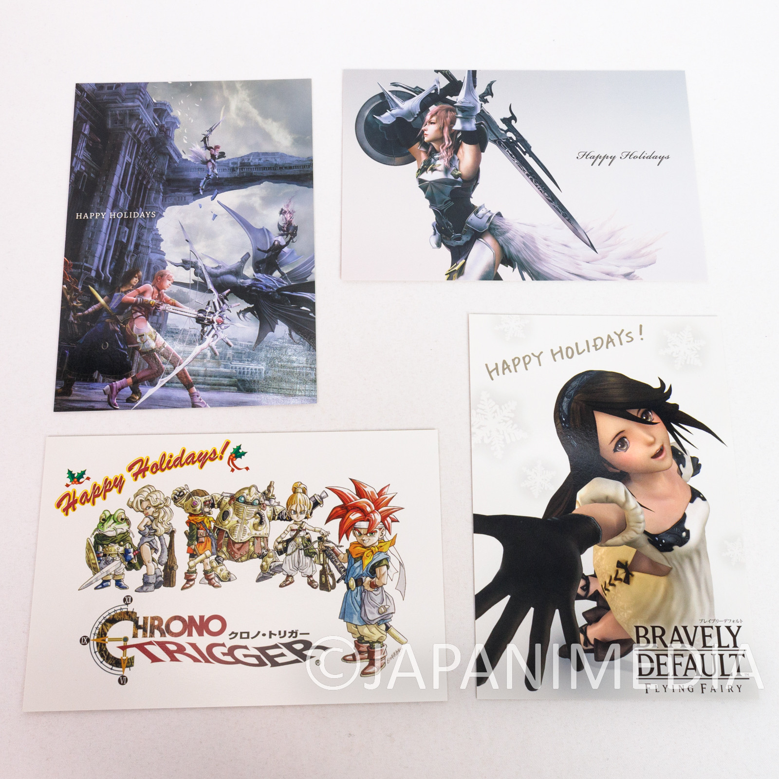 RARE! Final Fantasy Theatrhythm Christmas Post Card 14pc Set SQUARE ENIX