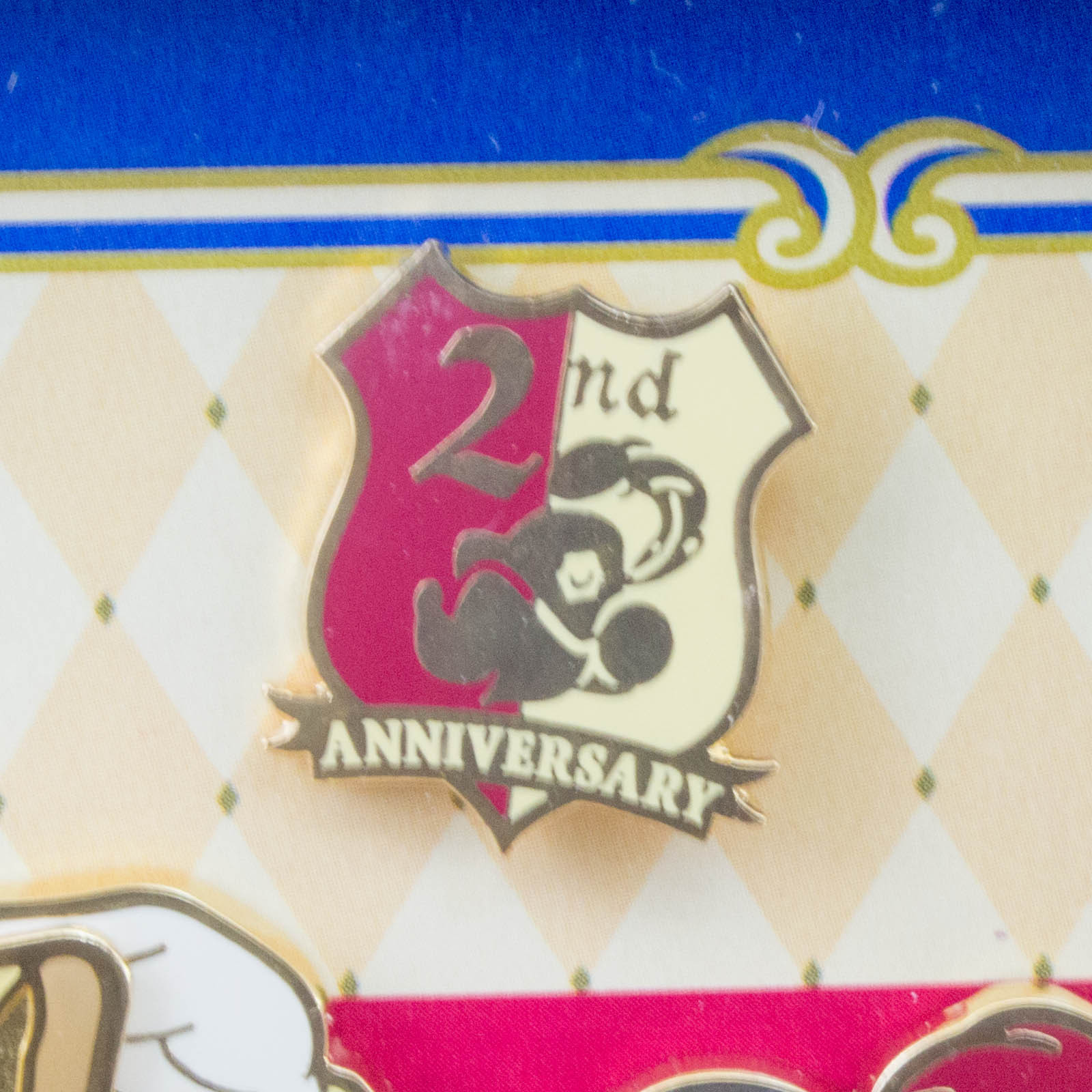 Tokyo Disney Sea Mickey Mouse & Donald Duck Metal Relief Pins 2nd Anniversary