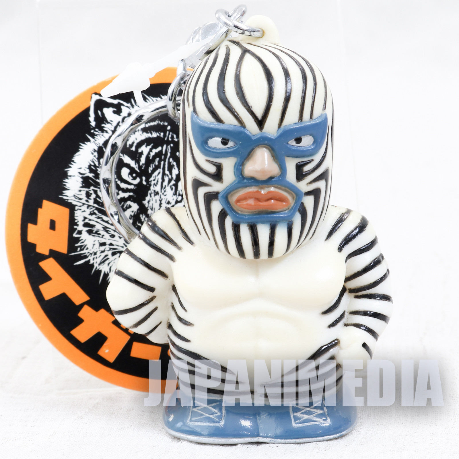 Tiger Mask Zebraman Mascot Figure Key Chain JAPAN ANIME MANGA Pro Wrestling