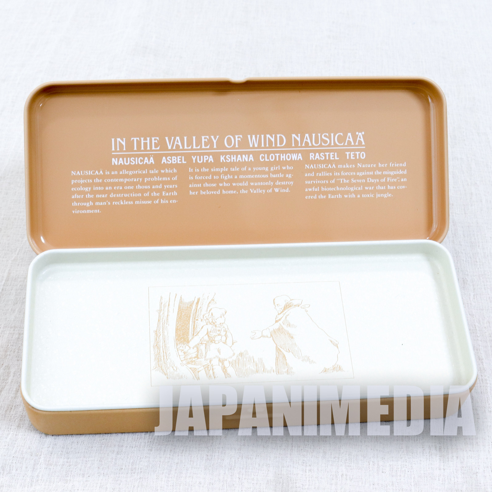 Retro RARE Nausicaa of the Valley Can Pen Case Tokuma Shoten Ghibli JAPAN 5