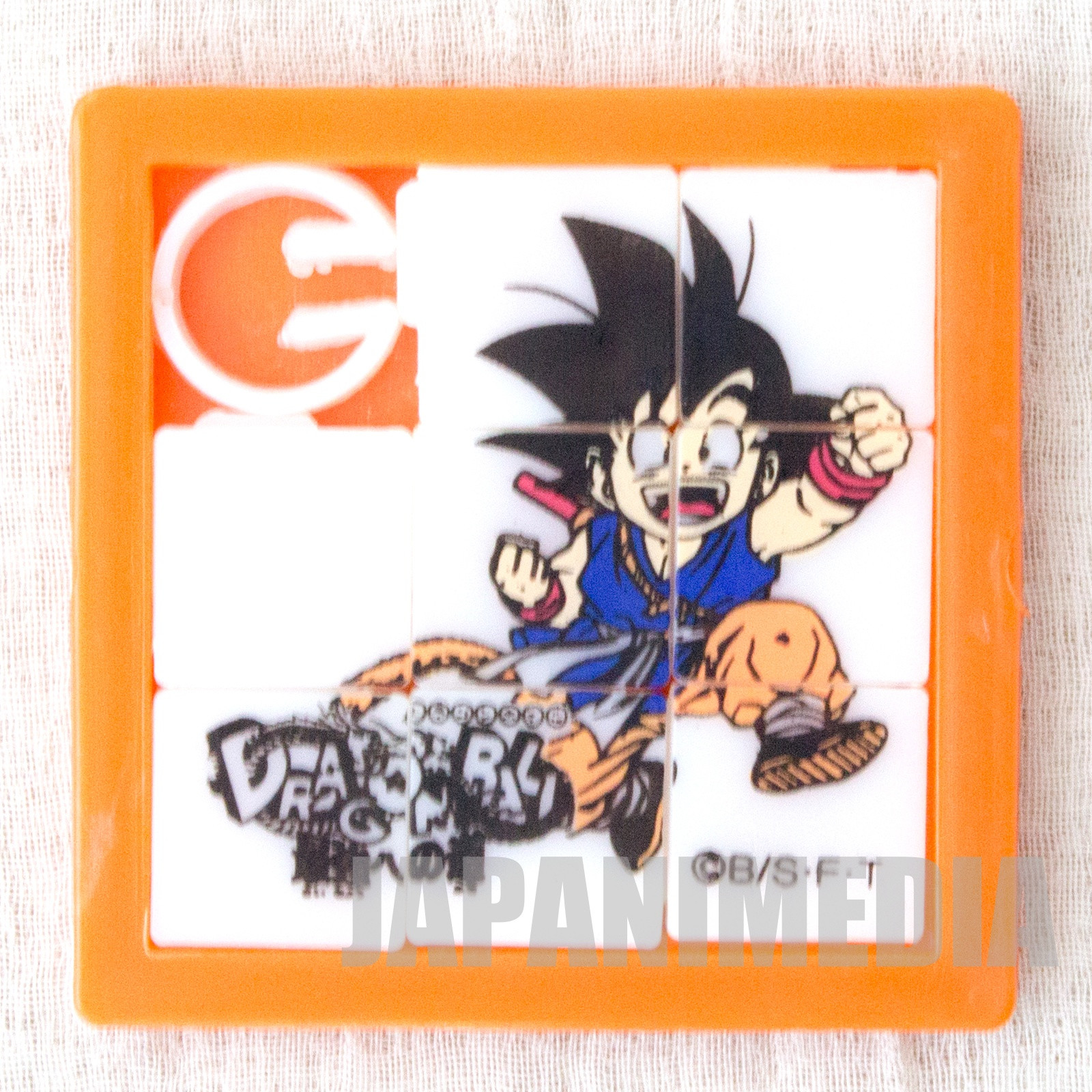 Dragon Ball Z Plastic Clip 4pc & Sliding Puzzle Set [Gokou | Gohan]JAPAN ANIME MANGA