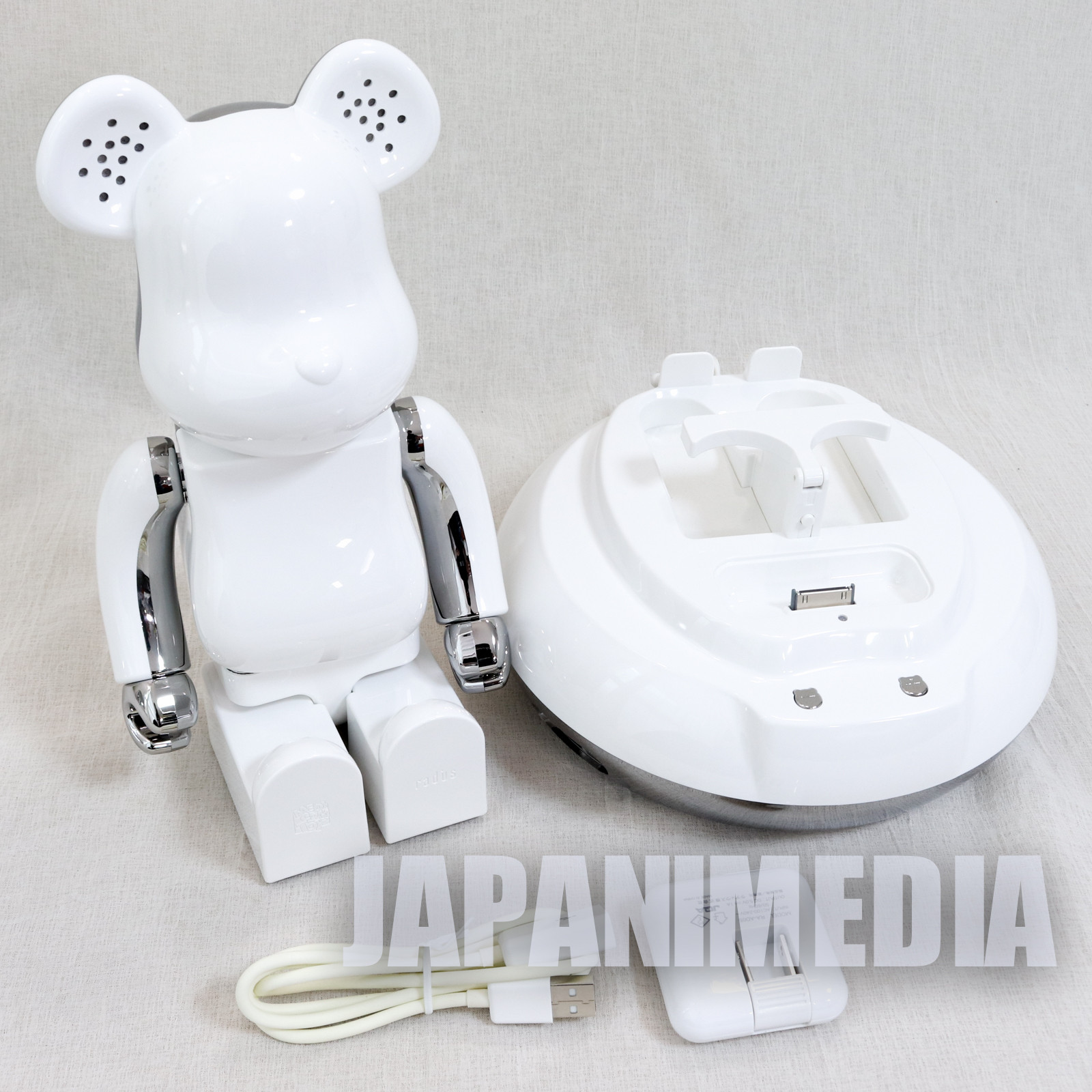 BE@RBRICK Speaker System White SP-BBF31W Medicom Toy Bearbrick iPod iPhone