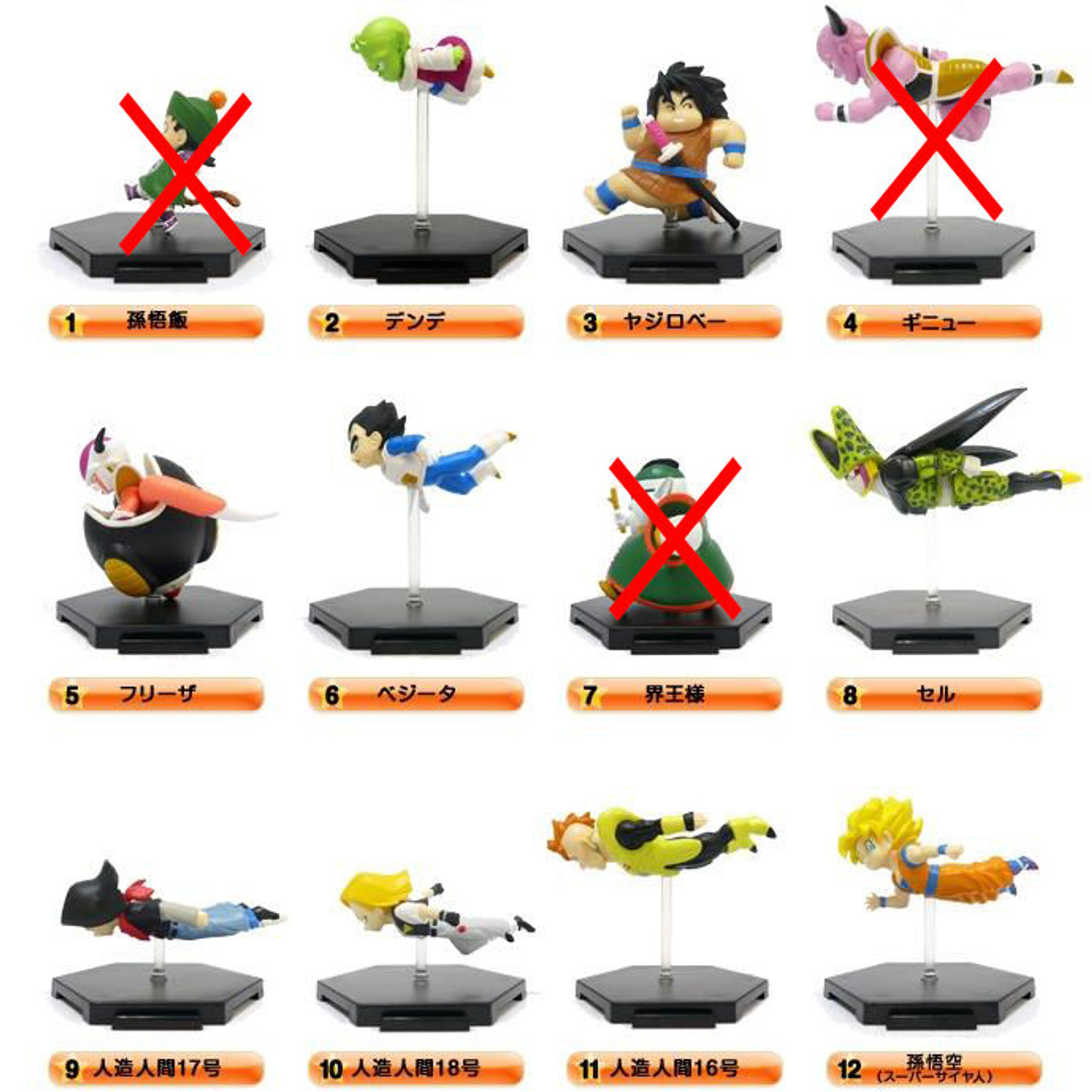 Set of 9 Dragon Ball Z Comics Back Spine Mini Figure Vol.02 JAPAN ANIME MANGA