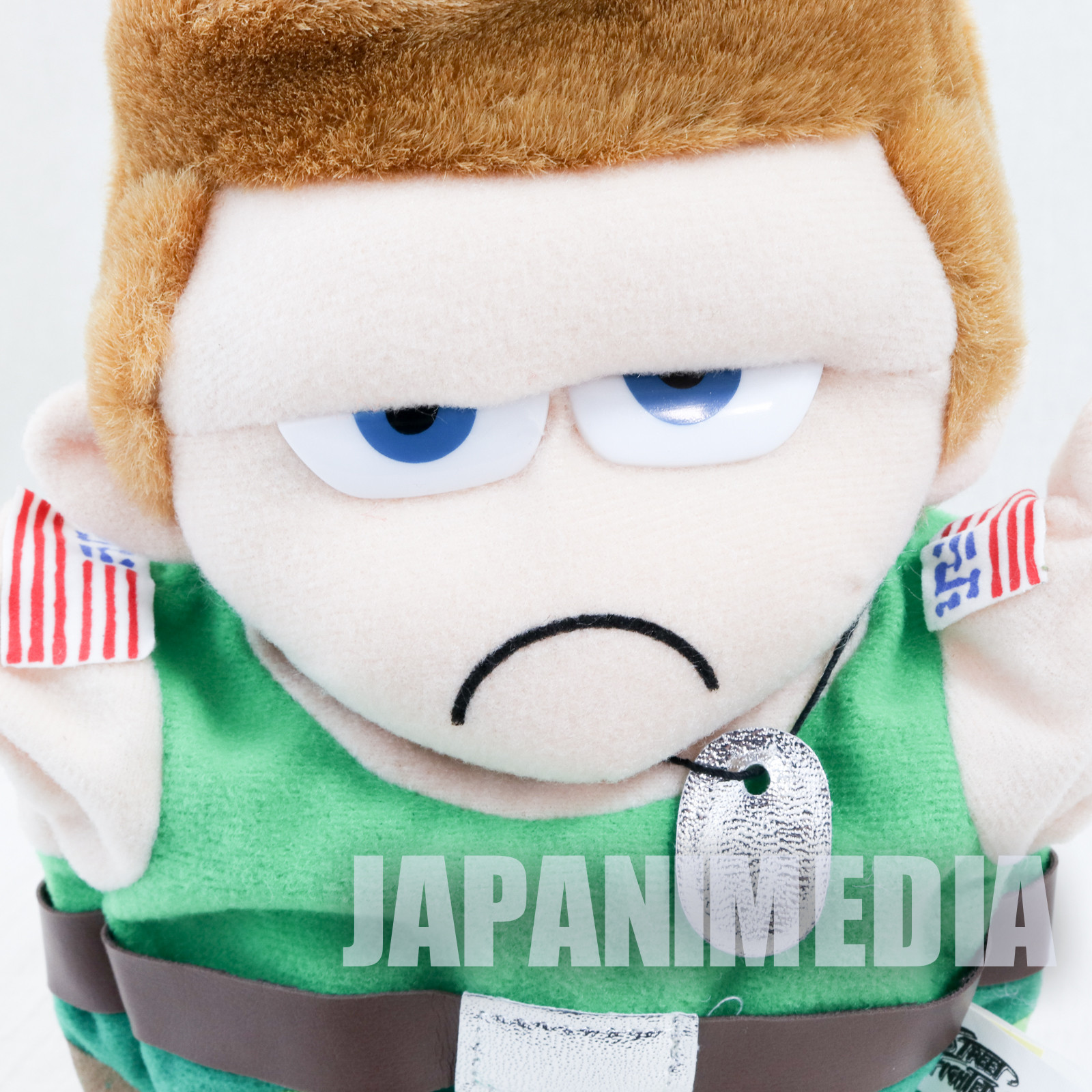 Street Fighter 2 Guile Hand Puppet Plush Doll Capcom Character JAPAN GAME