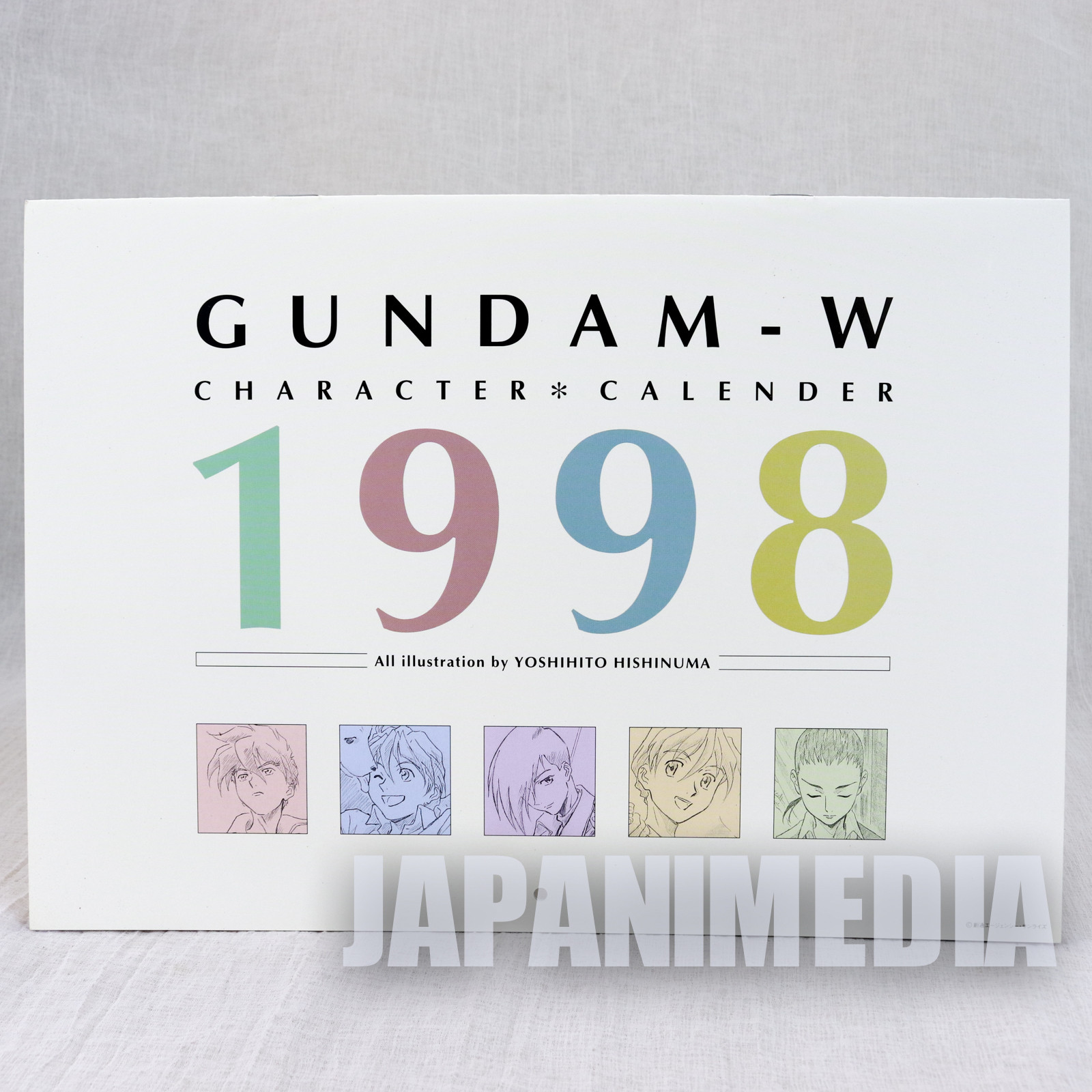 Gundam Wing Character Calender 1998 JAPAN