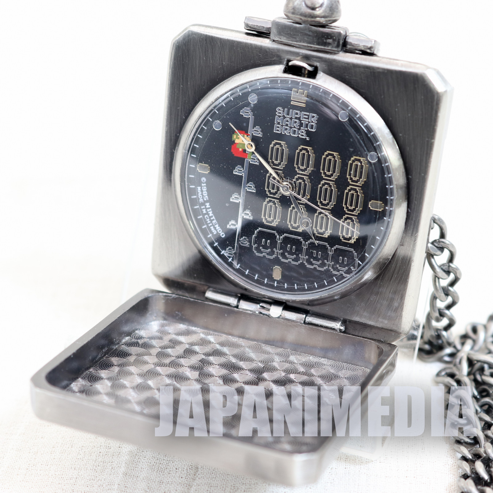 Super Mario Bros. Hatena Block Pocket Watch Mario & Coin Ver. JAPAN NINTENDO