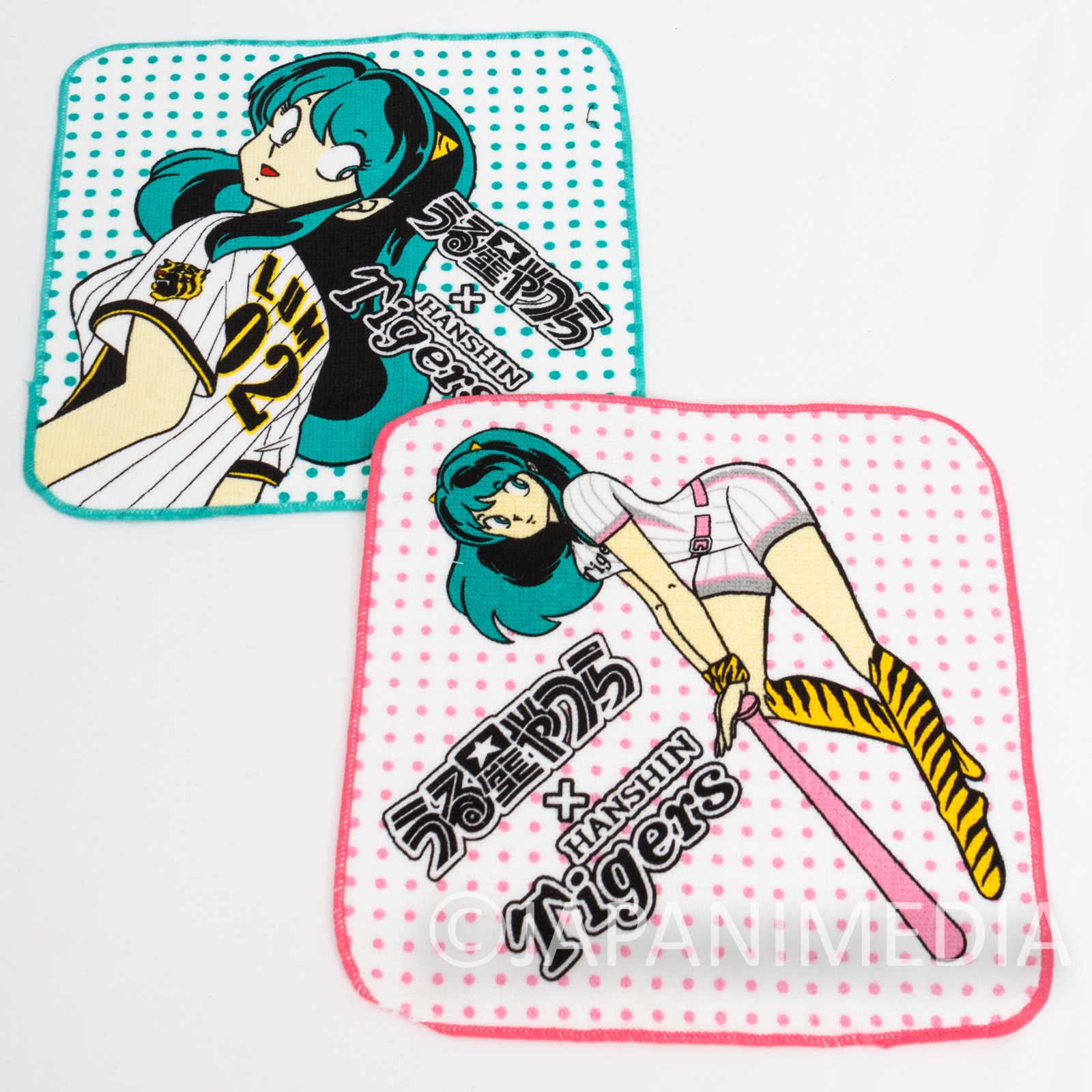 Urusei Yatsura LUM Hanshin Tigers Hand Towel 2c Set JAPAN ANIME