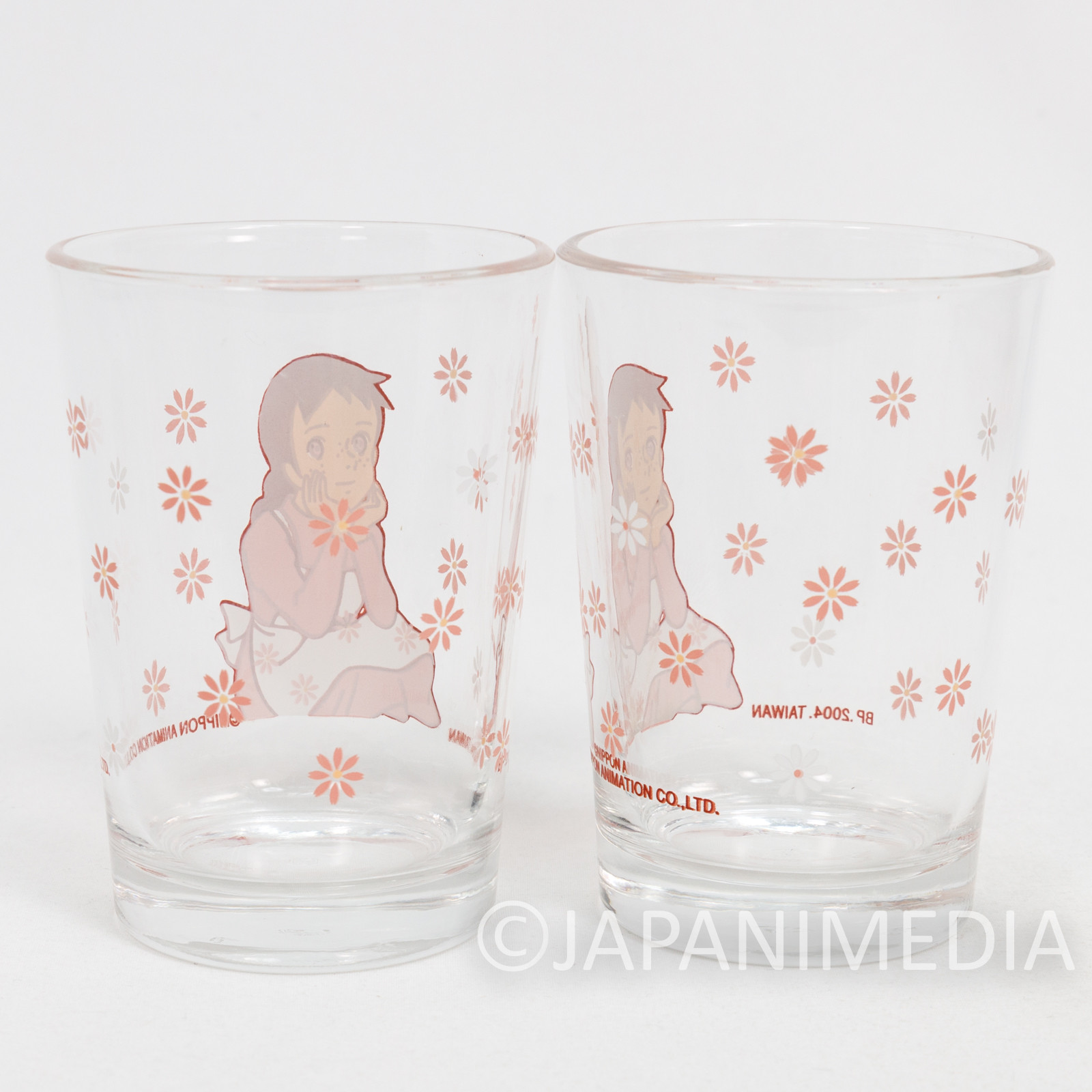 RARE! Anne of Green Gables World Masterpiece Theater Glass 2pc Set JAPAN ANIME 2