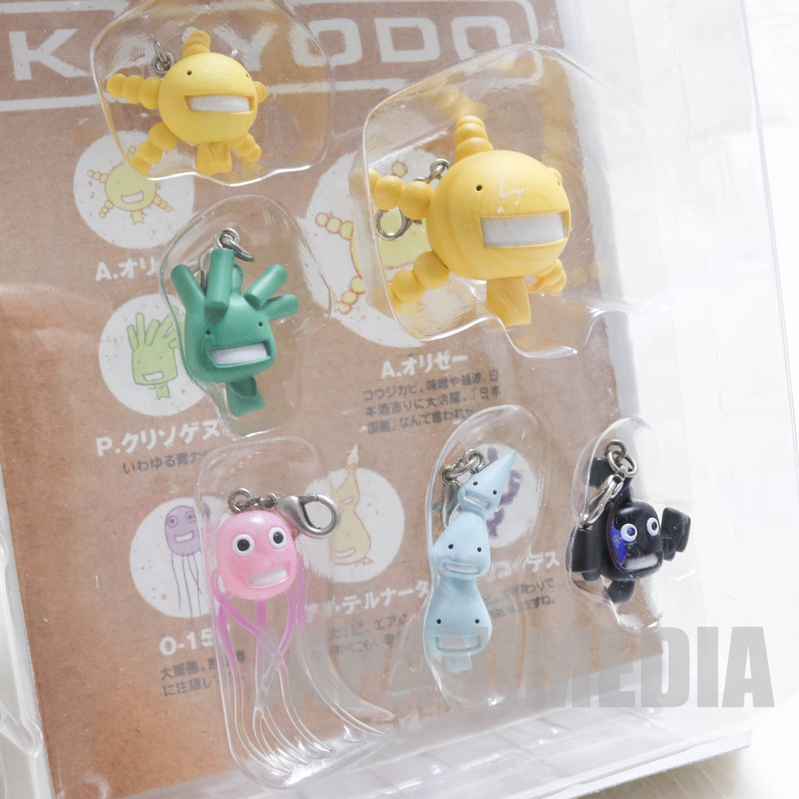 Moyashimon : Tales of Agriculture  Mascot Figure 6pc set strap [Aspergillus oryzae | Penicillium chrysogenum | O-157 | Alternaria alternata | Cladosporium trichoides] KAIYODO JAPAN MANGA