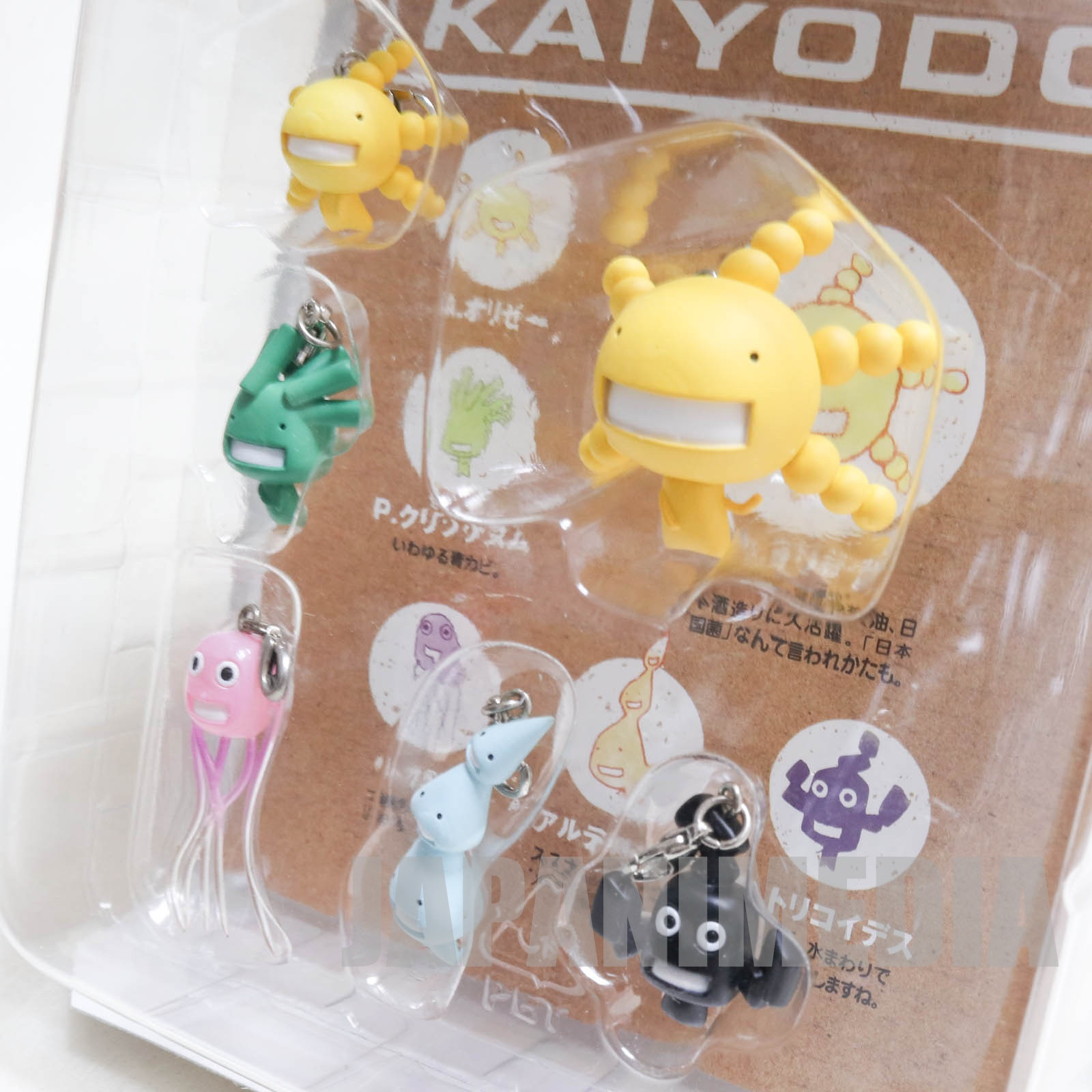 Moyashimon : Tales of Agriculture  Mascot Figure 6pc set strap [Aspergillus oryzae | Penicillium chrysogenum | O-157 | Alternaria alternata | Cladosporium trichoides] KAIYODO JAPAN MANGA