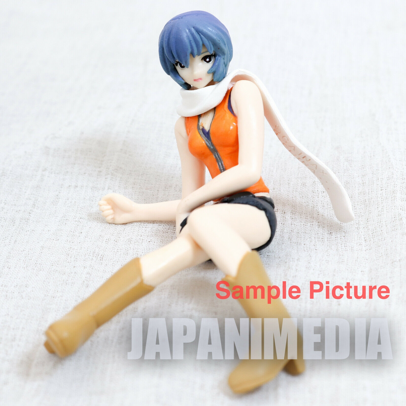 Evangelion Yoshiyuki Sadamoto Collection Mini Figure 3pc Set [Rei / Asuka / Misato] Sitting ver. JAPAN ANIME