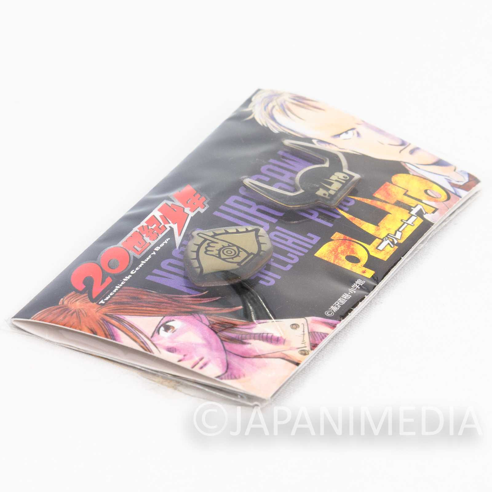 Naoki Urasawa Metal Pins Set 20th Century Boys & Pluto JAPAN ANIME MANGA Japanimedia Store