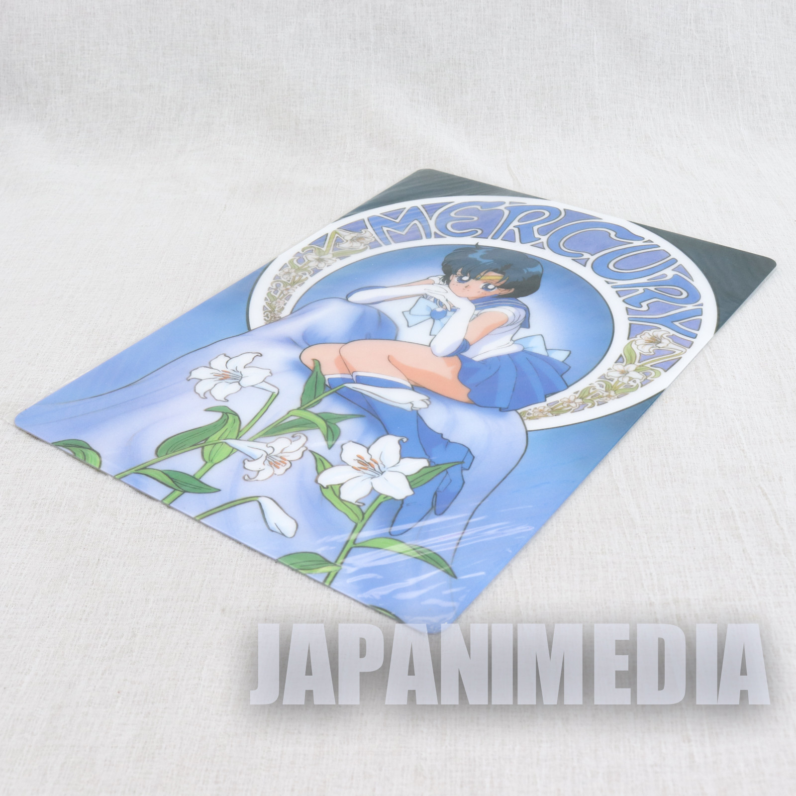 Sailor Moon Mercury Ami Mizuno Plastic Pencil Board Pad Shitajiki JAPAN ANIME