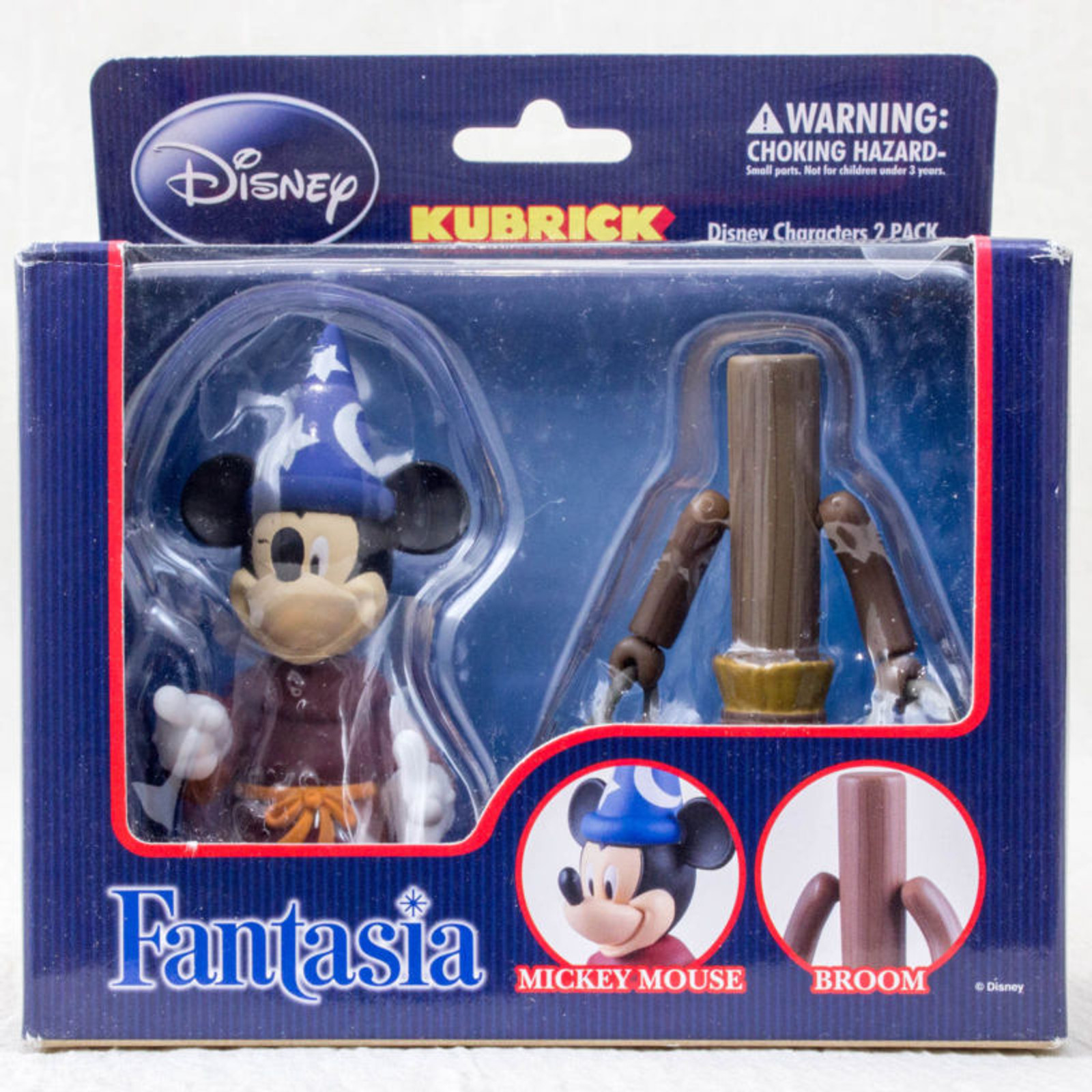 Disney Mickey Mouse & Broom Fantasia figure set  Kubrick Medicom Toy JAPAN ANIME