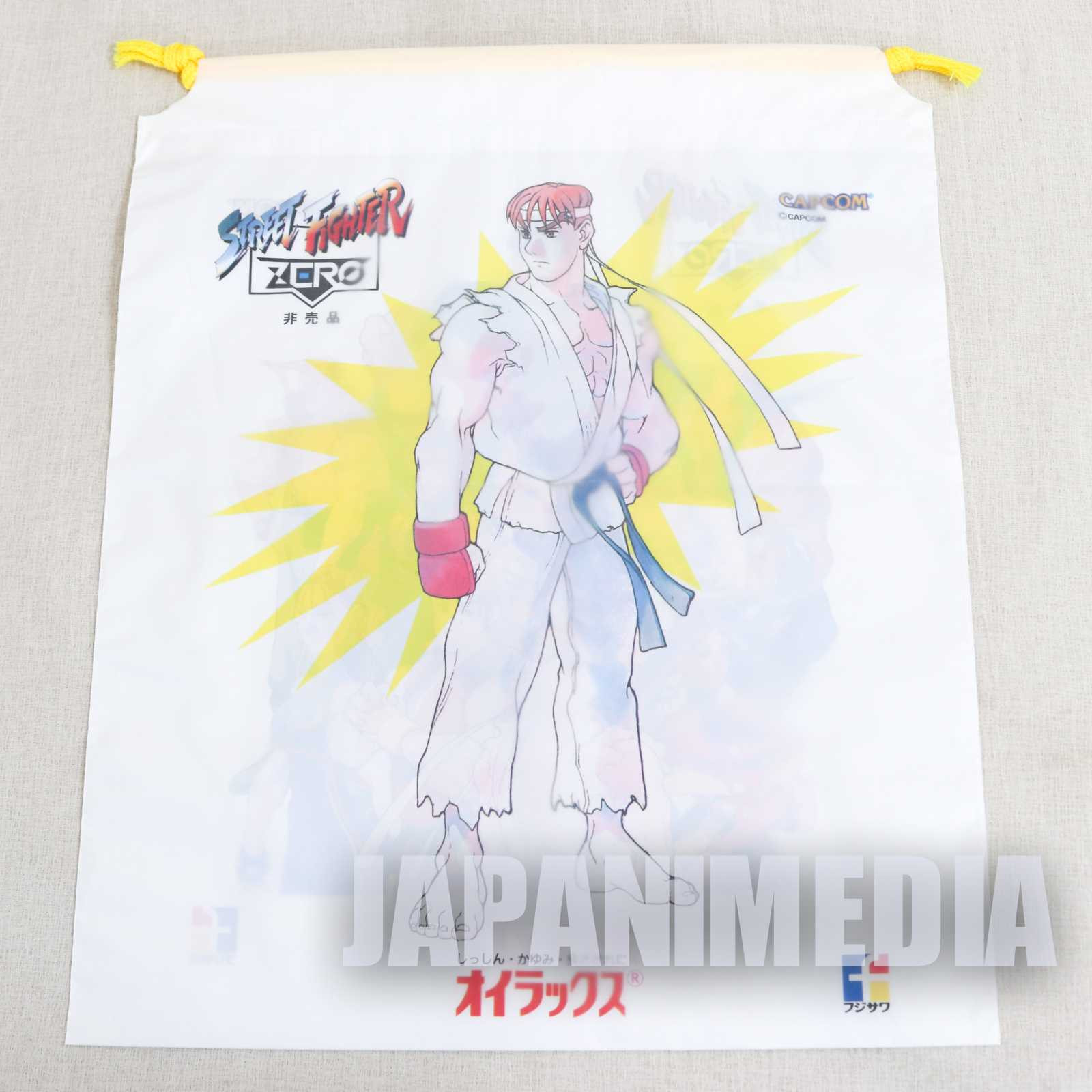 Street Fighter Zero Promotion Vinyl Drawstring Bag #1 JAPAN GAME ALPHA Japanimedia Store