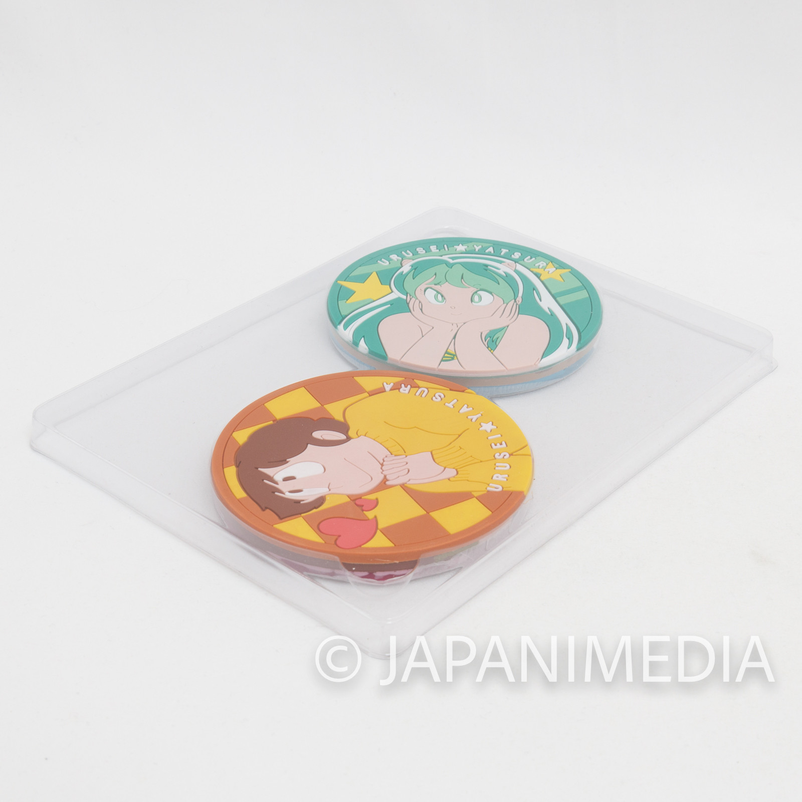 RARE!! Urusei Yatsura Rubber Coaster 6pc set JAPAN ANIME