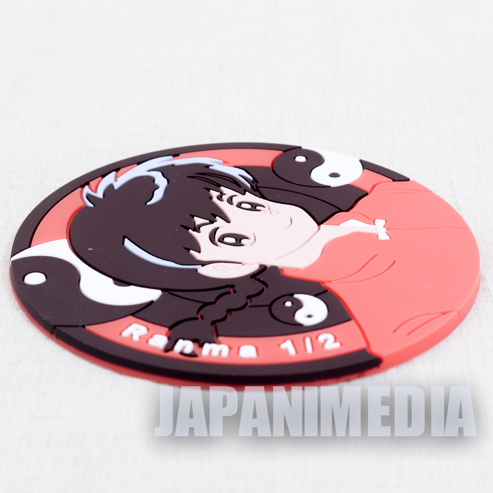 RARE!! Ranma 1/2 Ranma Saotome (Male) Rubber Coaster  JAPAN ANIME