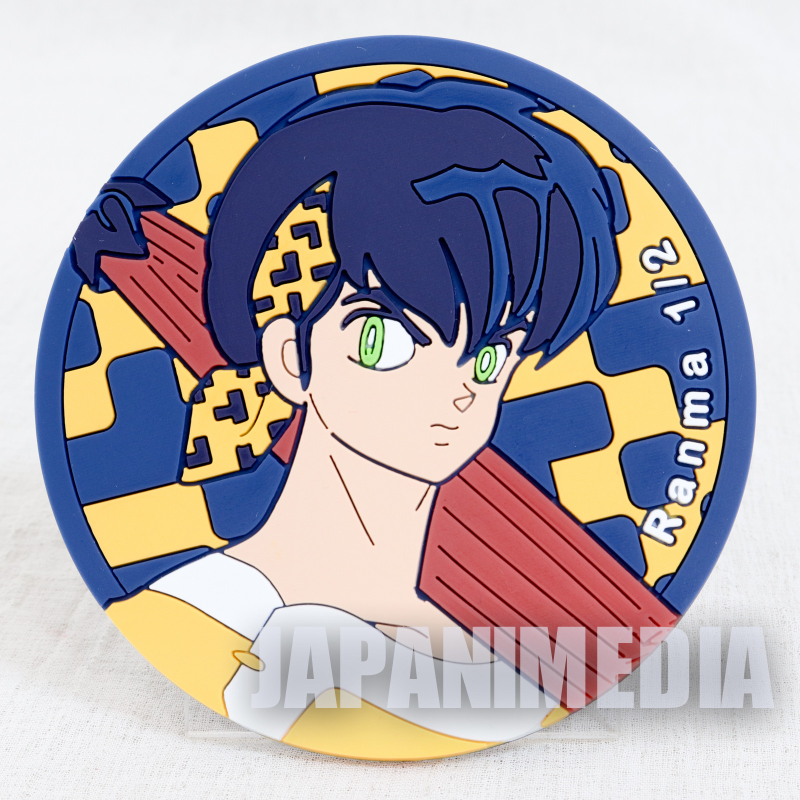 RARE!! Ranma 1/2 Ryoga Hibiki Rubber Coaster JAPAN ANIME