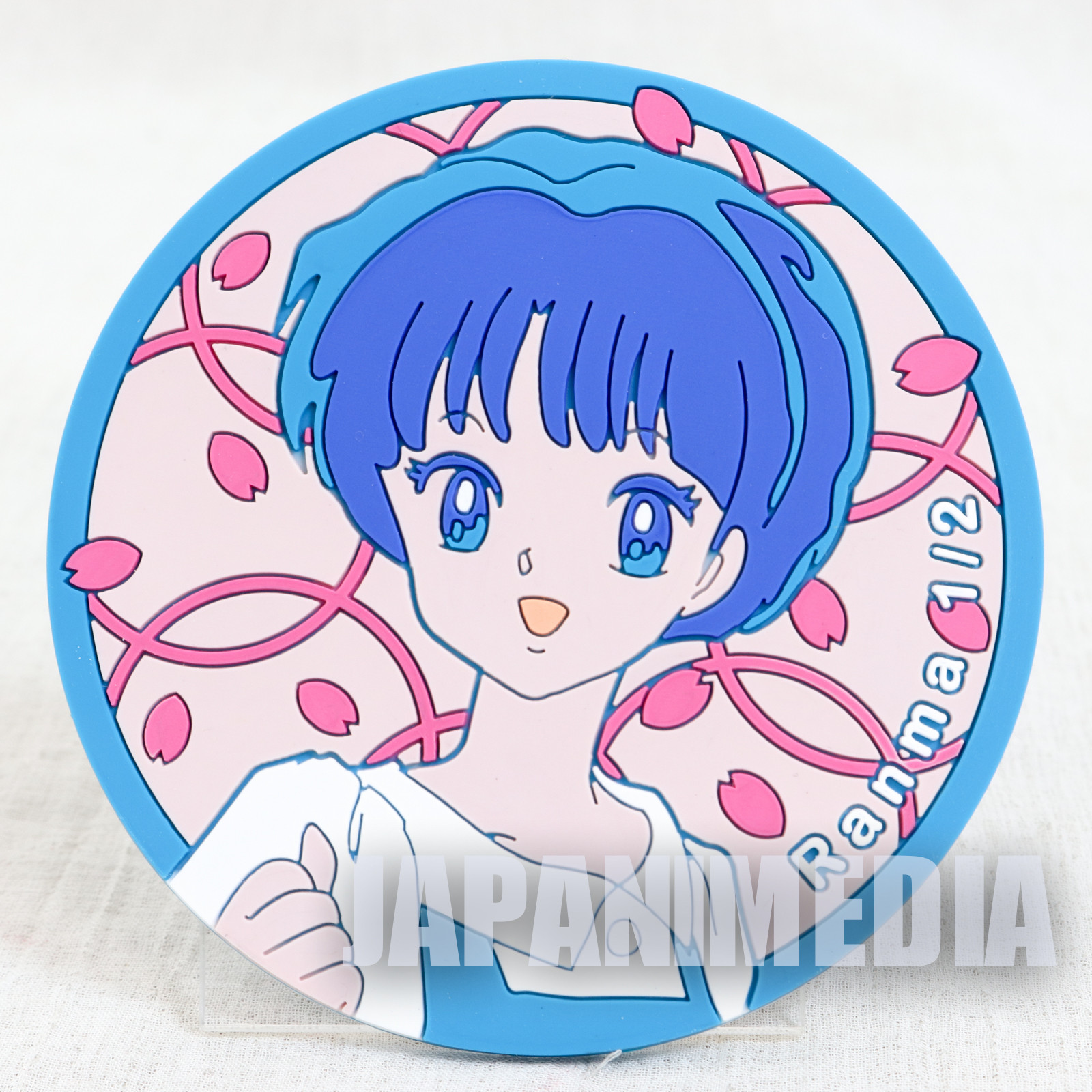 RARE!! Ranma 1/2 Akane Tendo Rubber Coaster JAPAN ANIME