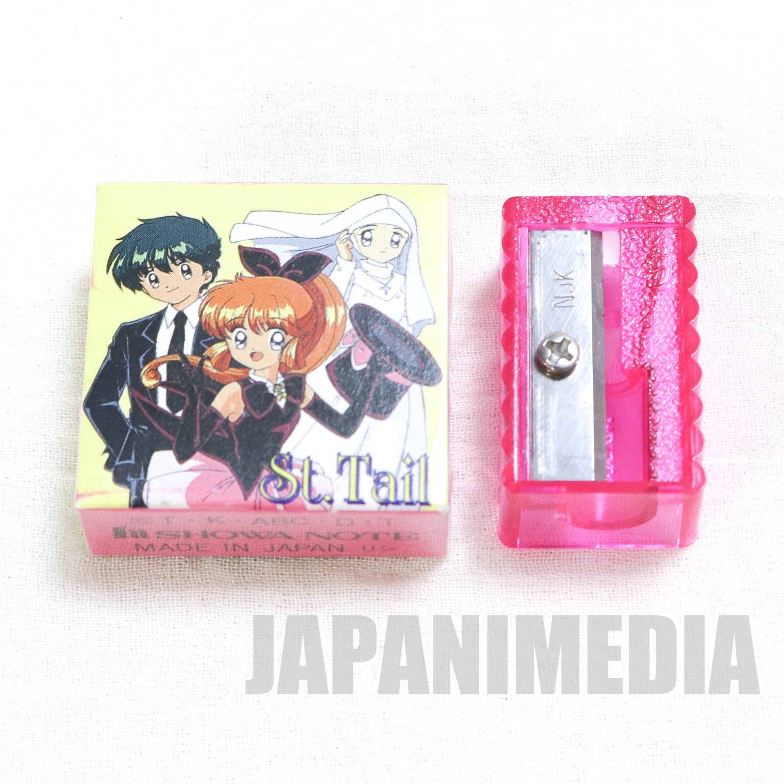 Saint Tail Plastic Pen Case Set (Pen case / Pencil 4pc / Eraser / Pencil sharpener) JAPAN ANIME