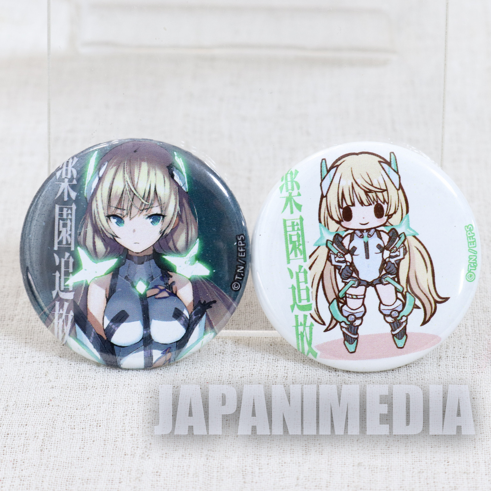 RAKUEN TSUIHOU Expelled from Paradise Angela Balzac Button Badge 2pc Set